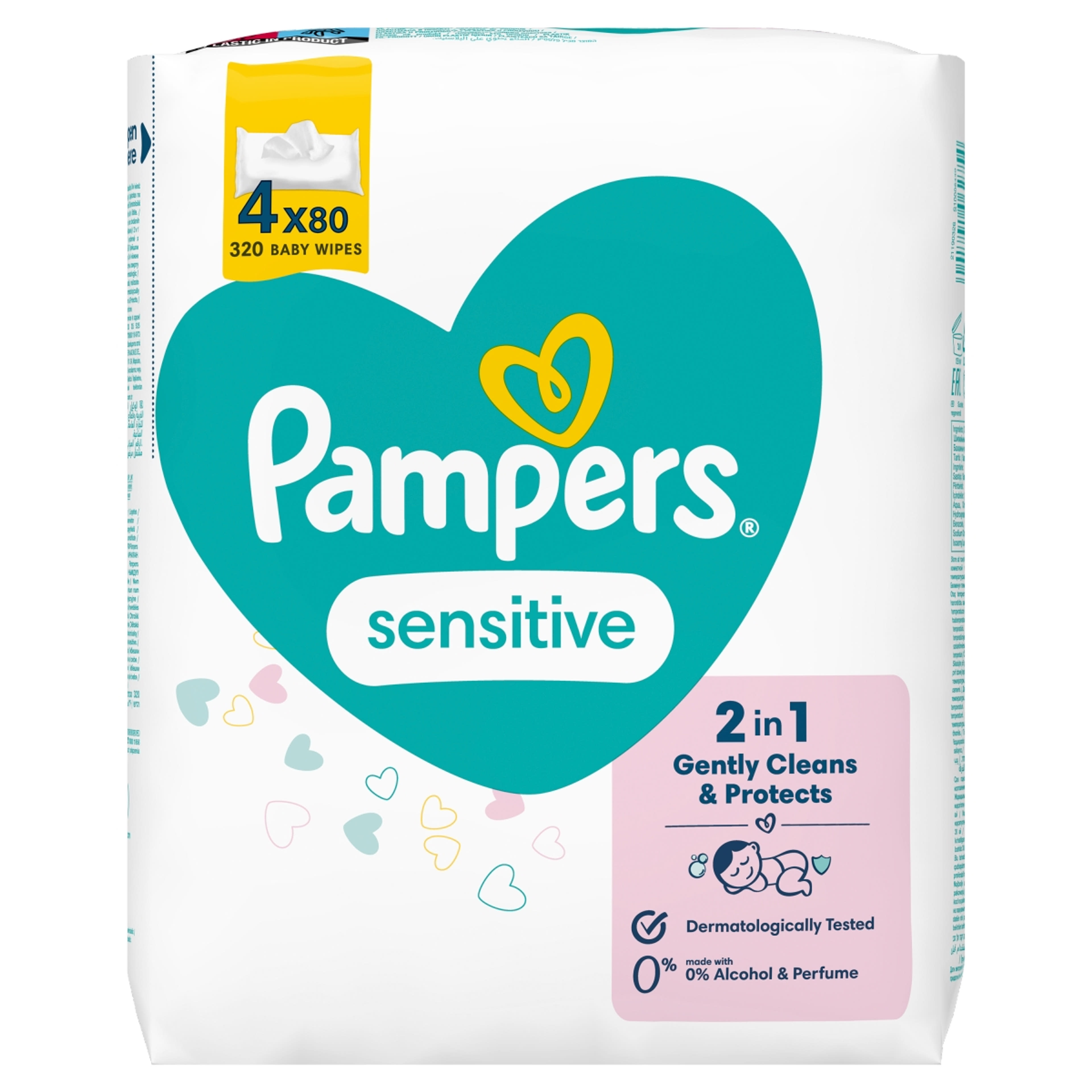 Pampers törlőkendő sensitive (4x80) - 320 db-1