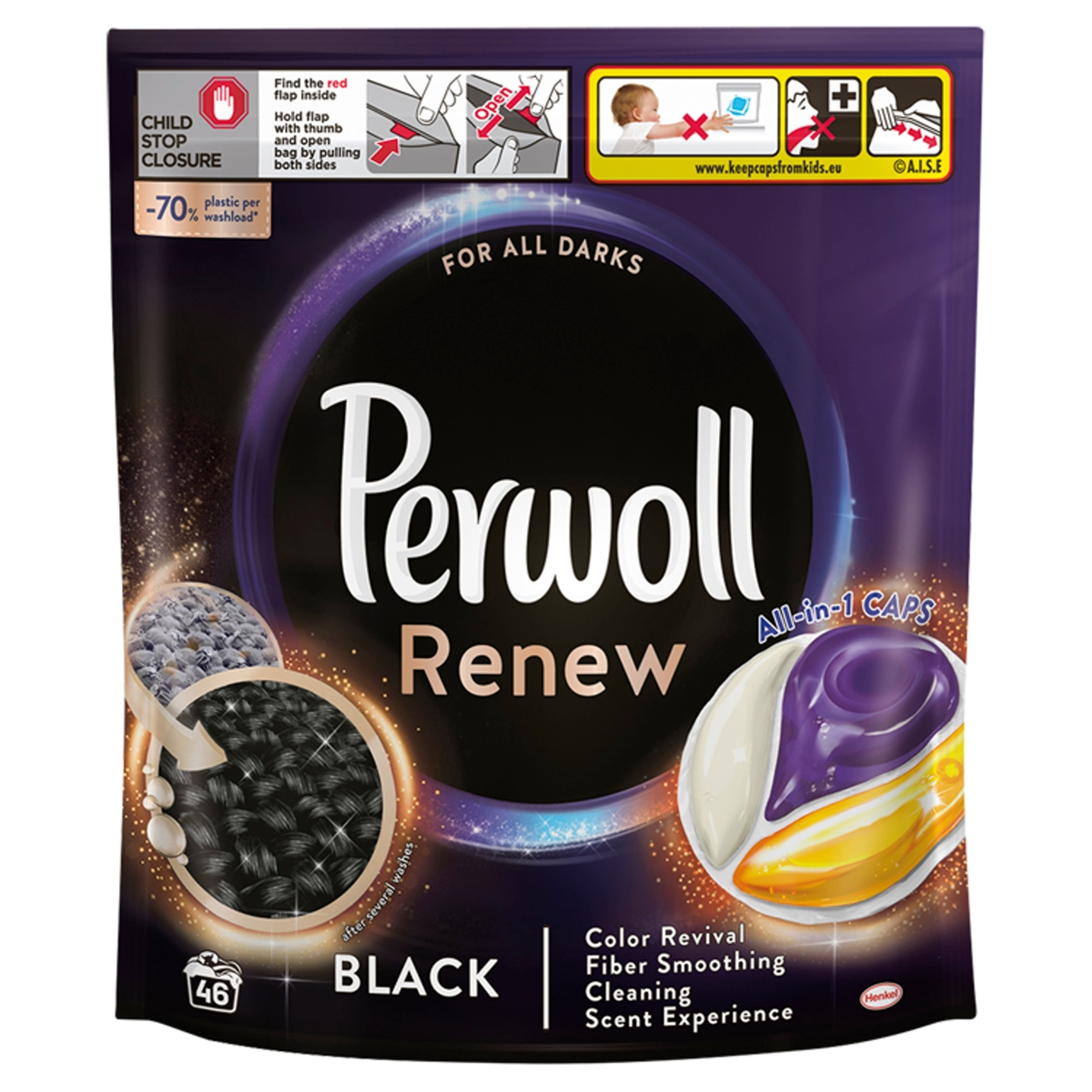 Perwoll Renew Black mosókapszula 46 mosás - 46 db-1
