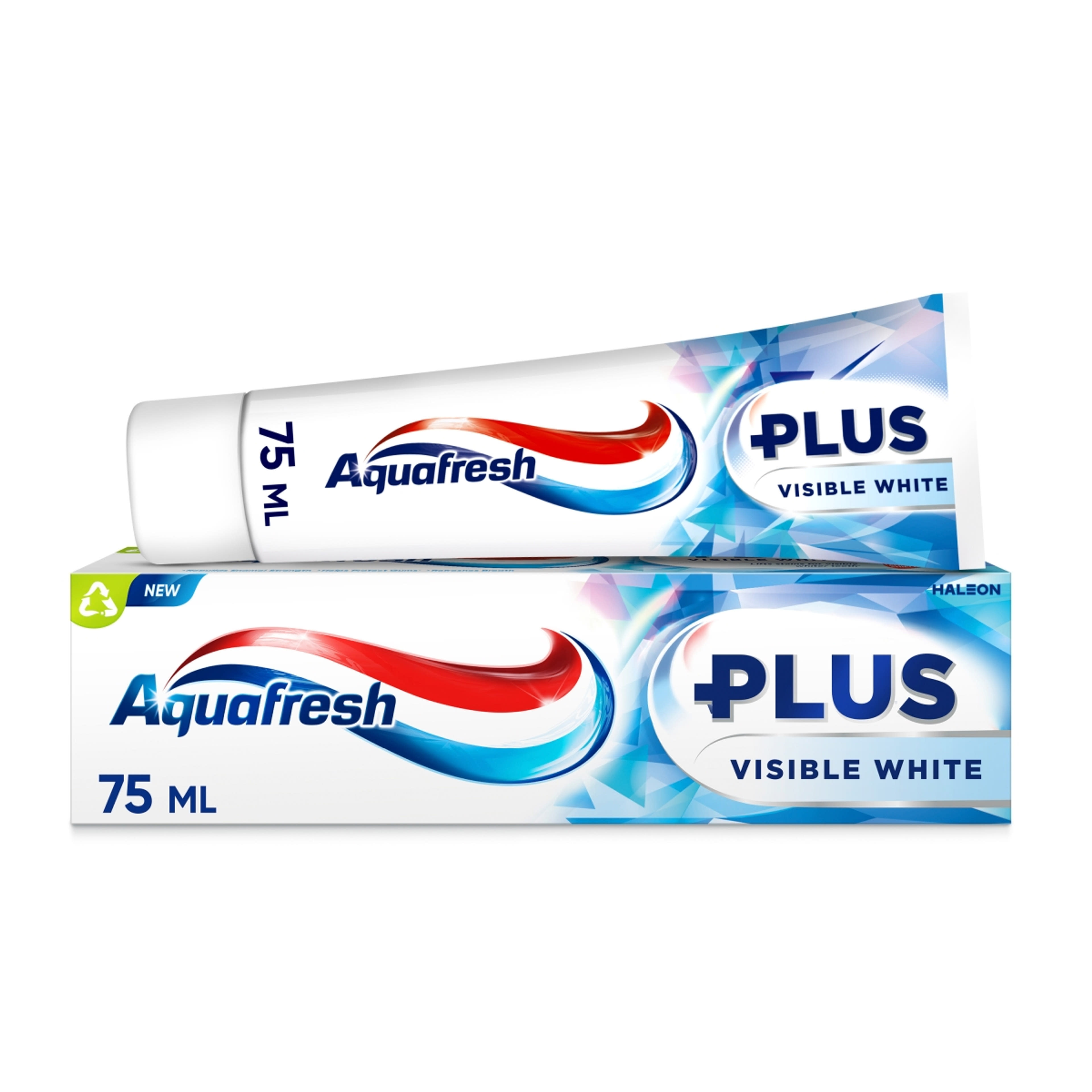 Aquafresh Plus Visible White fluoridos fogkrém - 75 ml-2