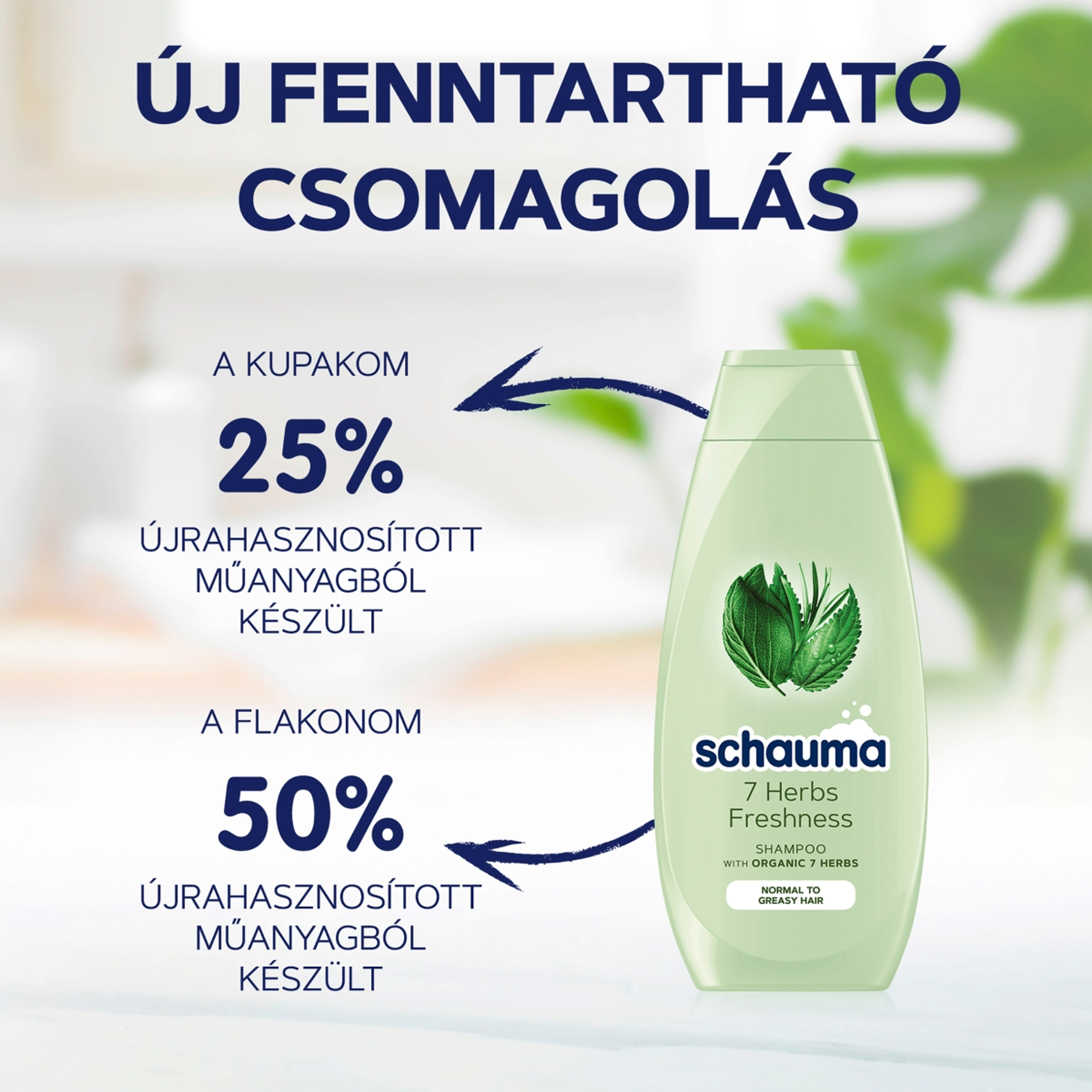 Schauma 7 Gyógynövényes (Lelapulás Ellen, Zsíros Hajra) sampon - 250 ml-3