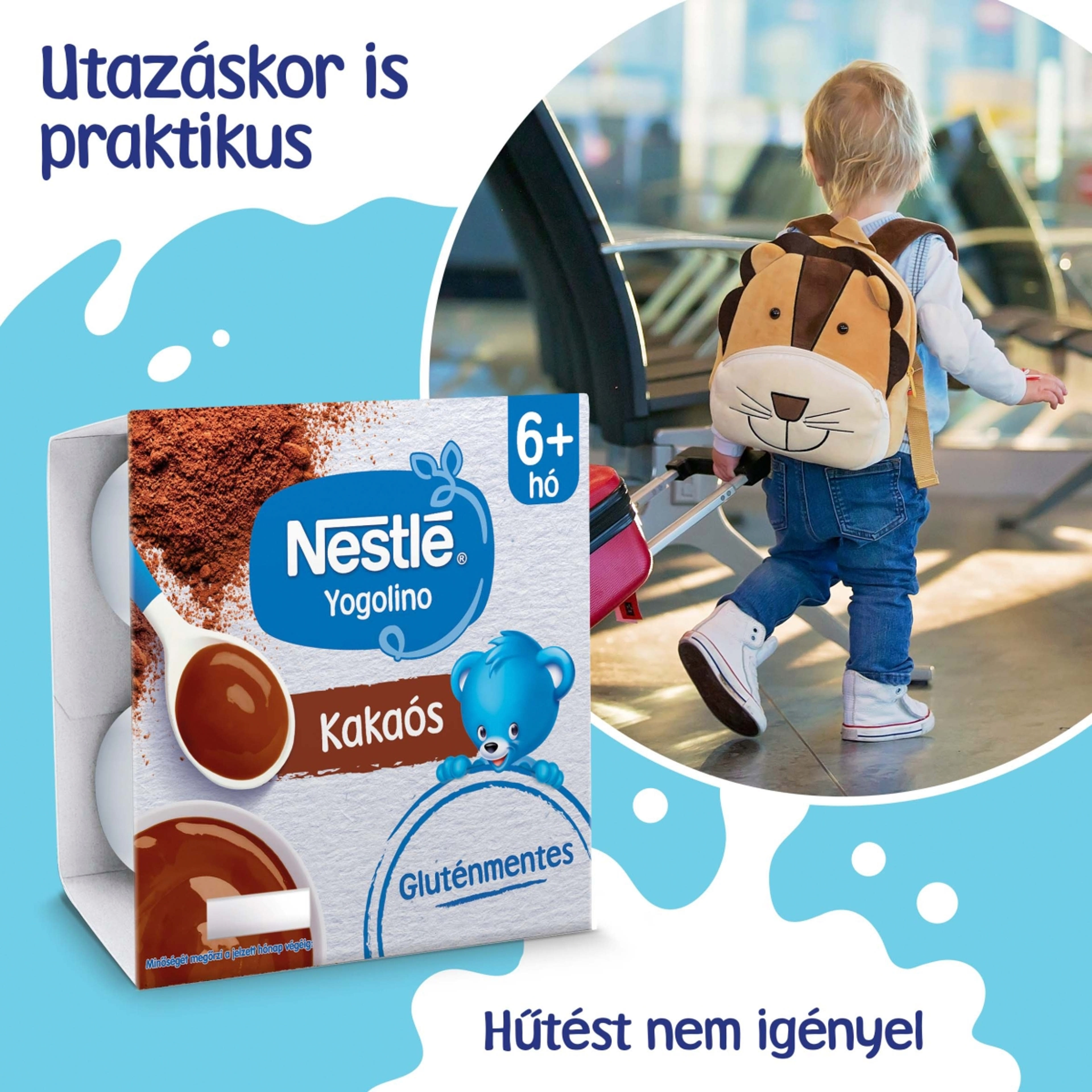 Nestlé Yogolino Baby Desszert Kakaós 6/8 Hónapos Kortól 4*100g - 400 g-5