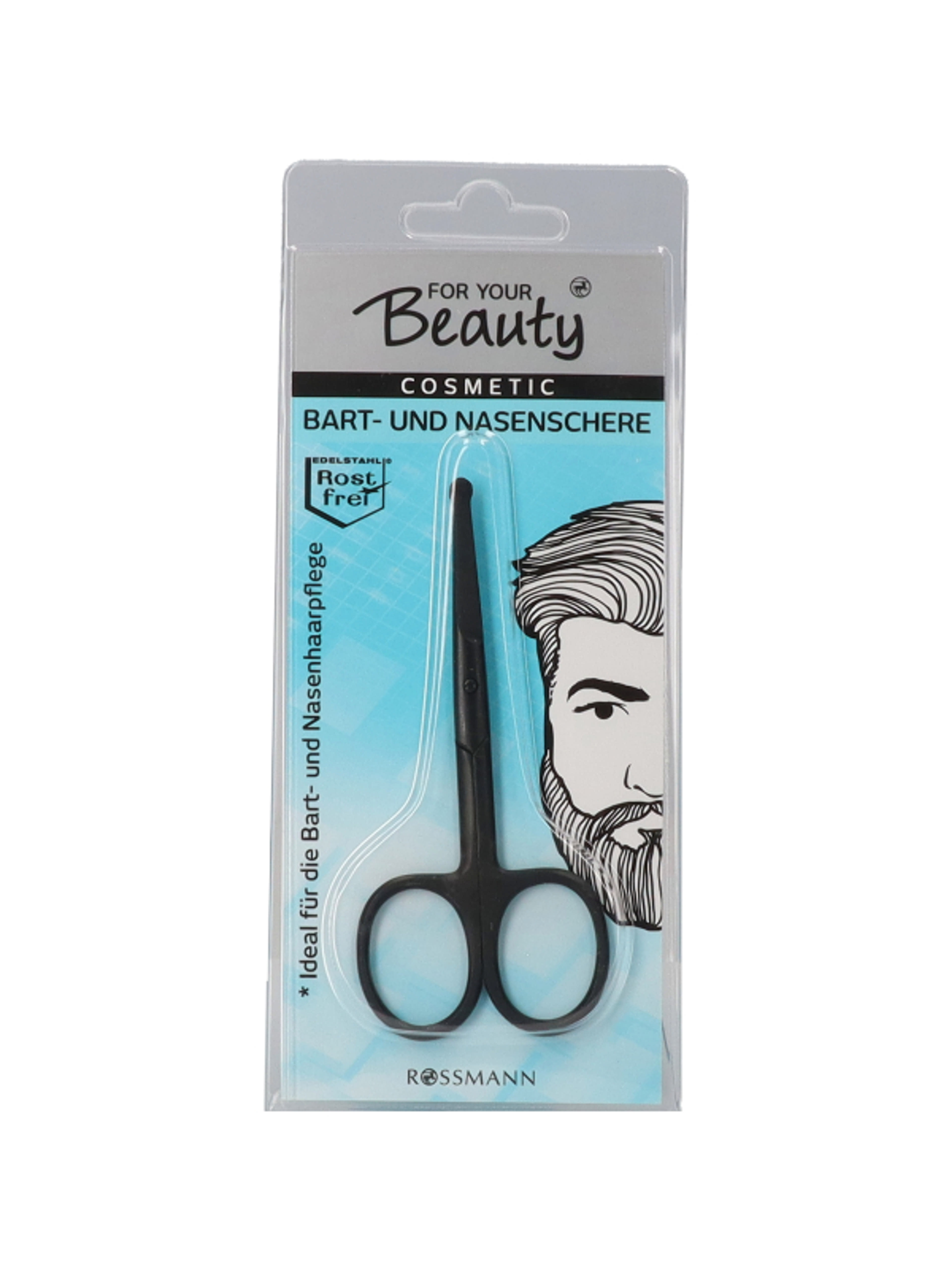 For Your Beauty szakáll és orrszorvágó olló - 1db-1