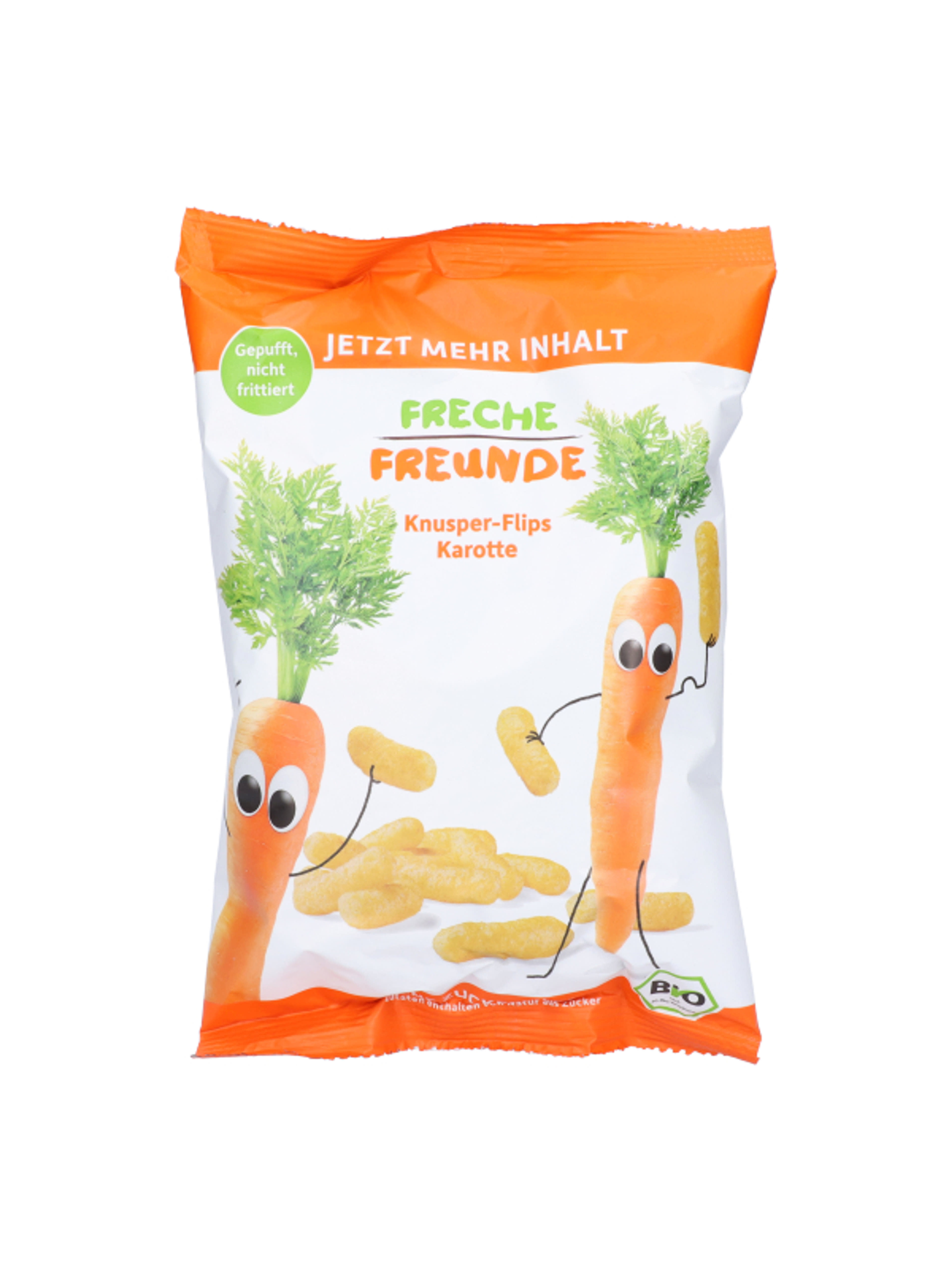 Freche Freunde bio kukorica snack sárgarépa 1 éves kortól - 30 g-1