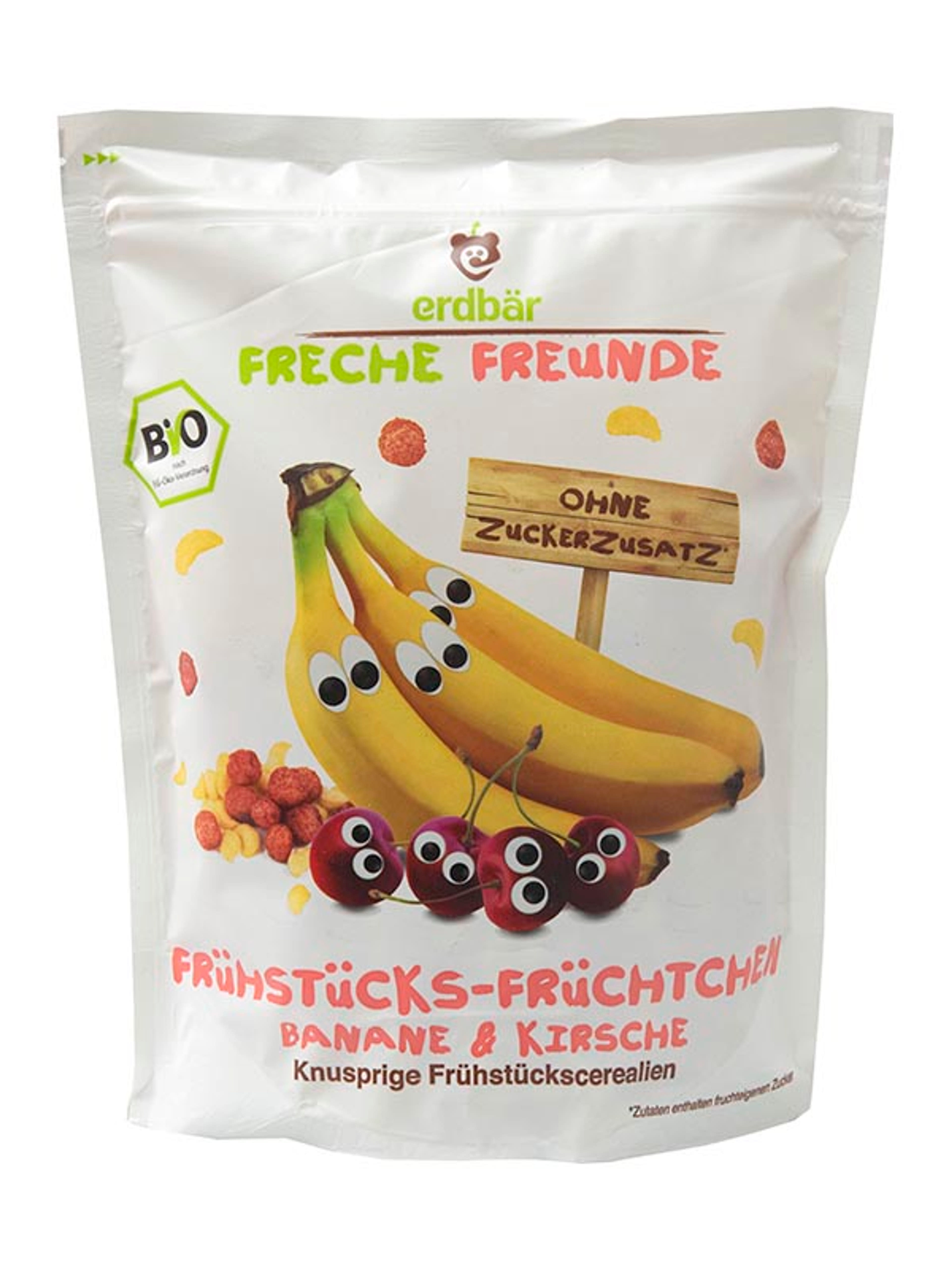 Freche Freunde Bio Reggeli Müzli Cseresznye- Banán - 125 g-1
