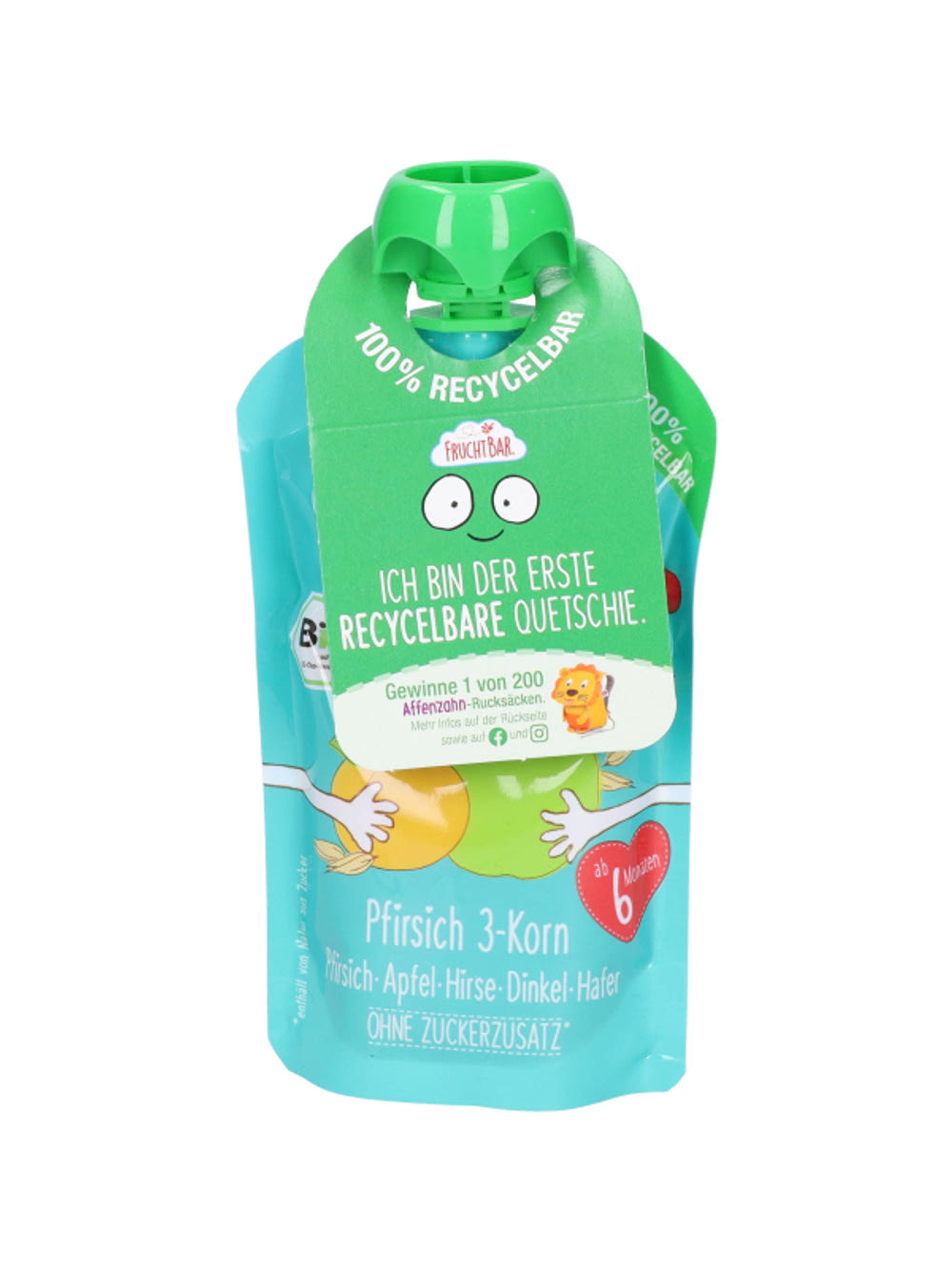 Fruchtbar bio gyümölcspüré őszibarack 6 hónapos kortól - 100 g