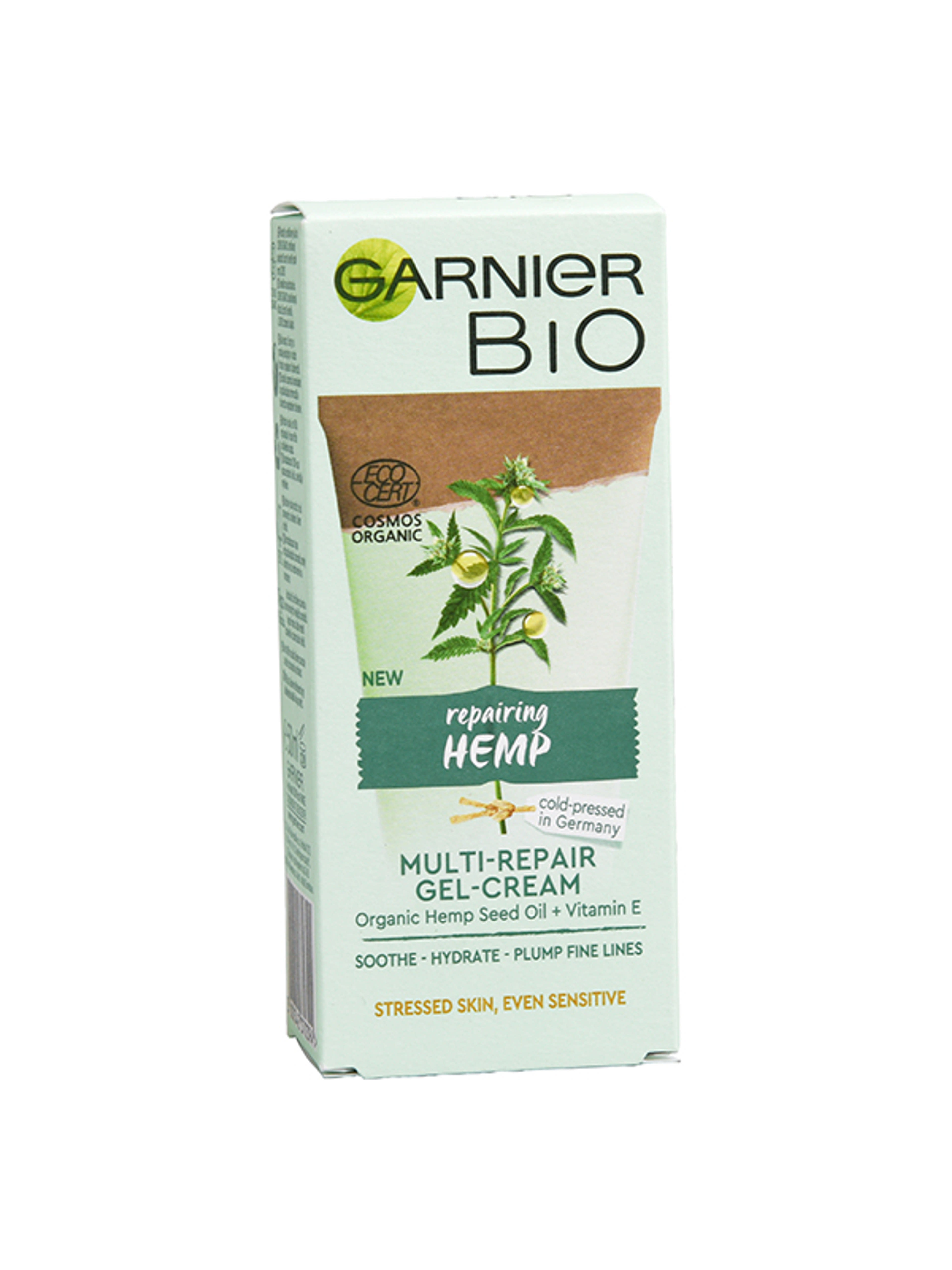 Garnier Bio Hemp regeneráló gél-krém kendermagolajjal - 50 ml