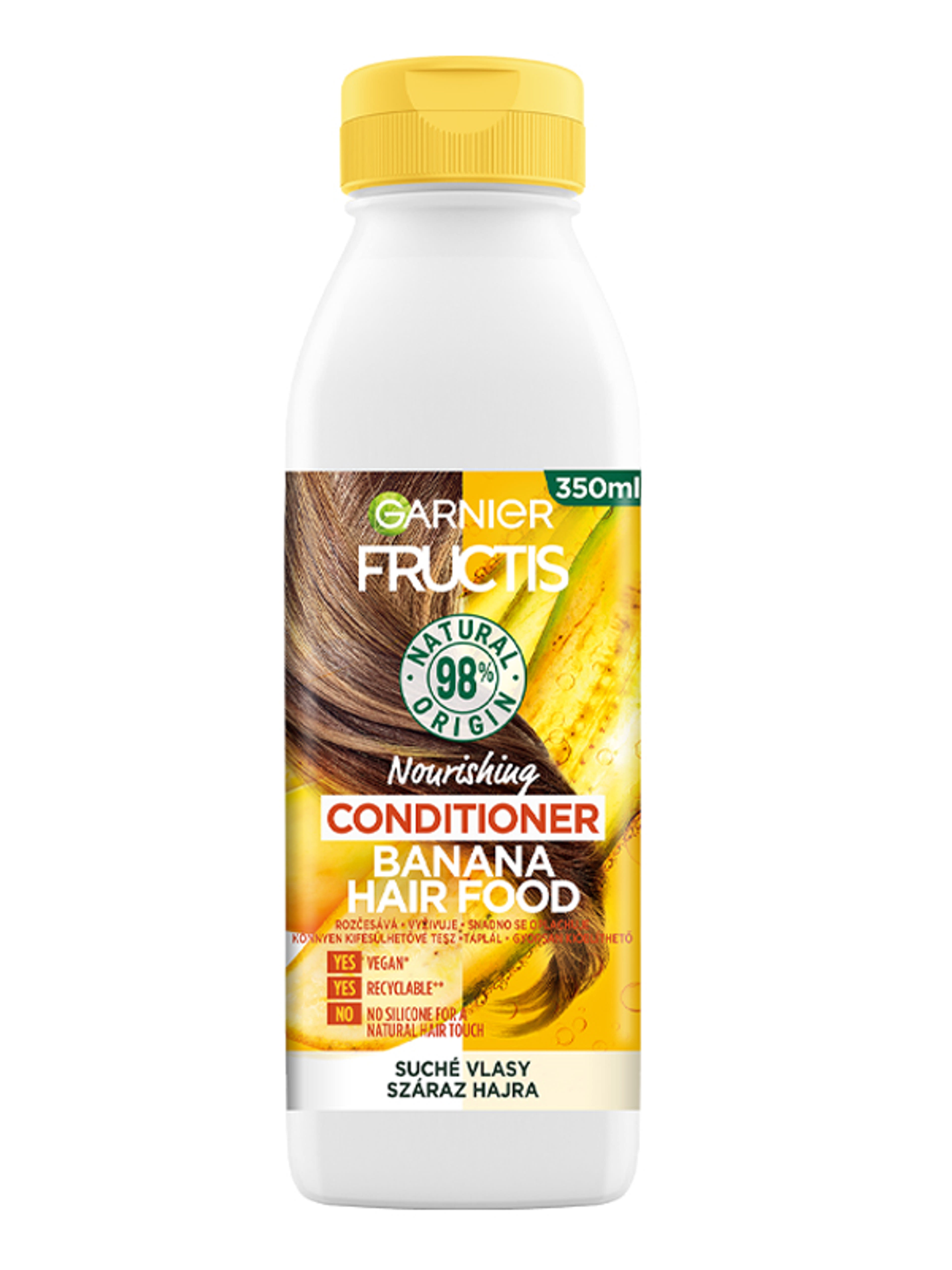 Garnier Fructis Hair Food Banana tápláló hajbalzsam - 350 ml