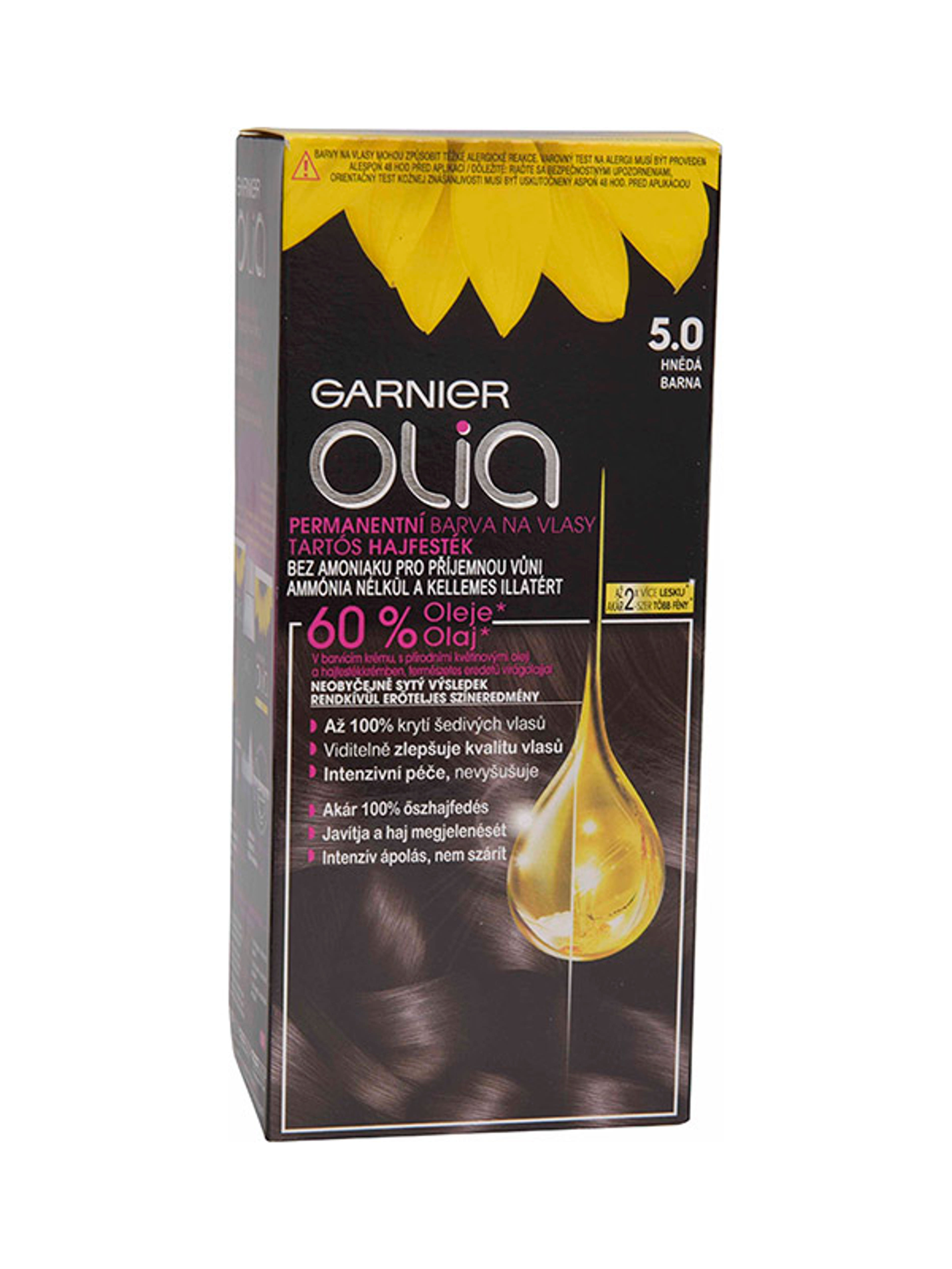 Garnier Olia tartós hajfesték 5.0 Barna - 1 db