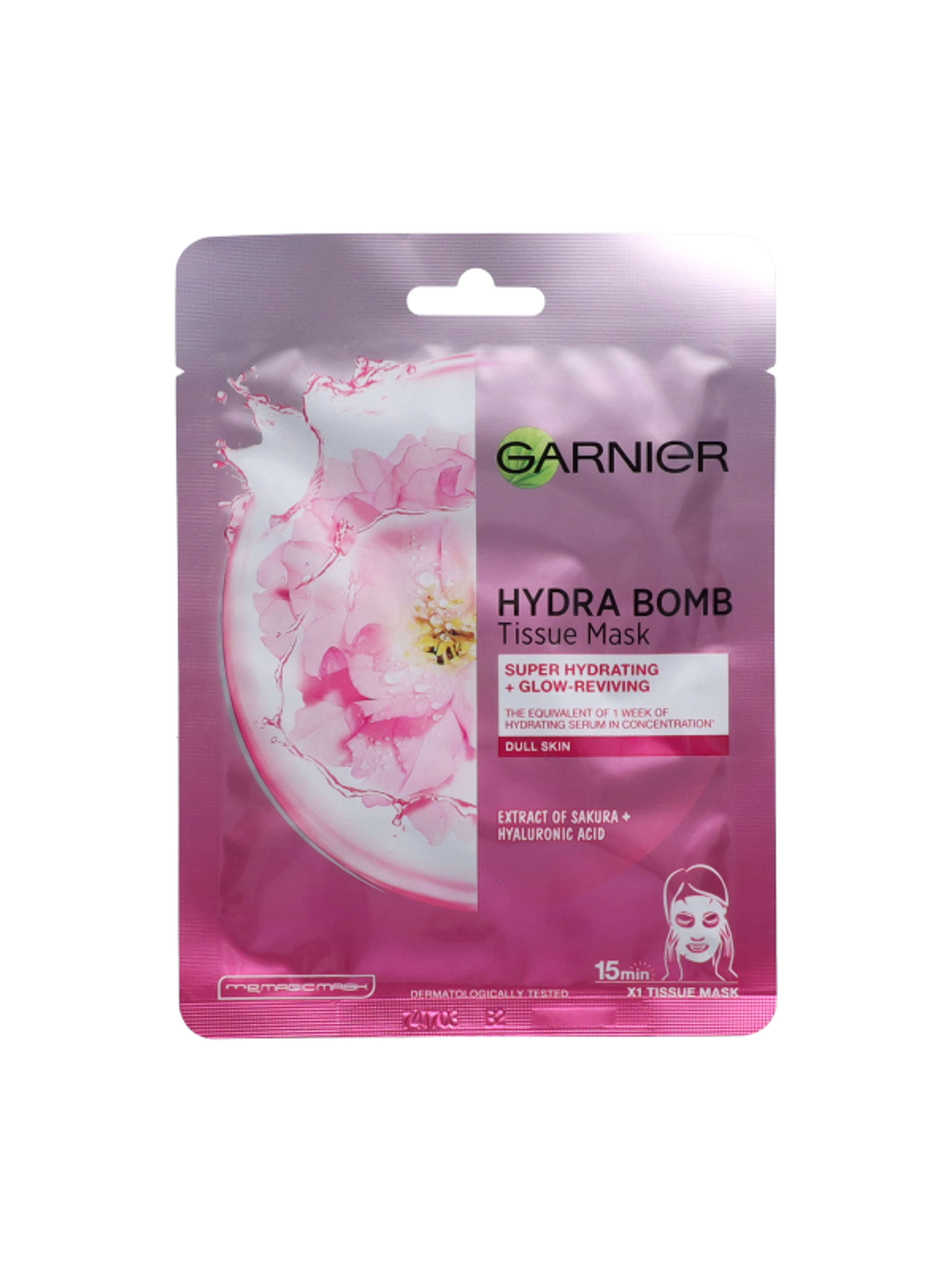 Garnier Skin Naturals Hidratáló textilmaszk Sakurával - 28 g-1