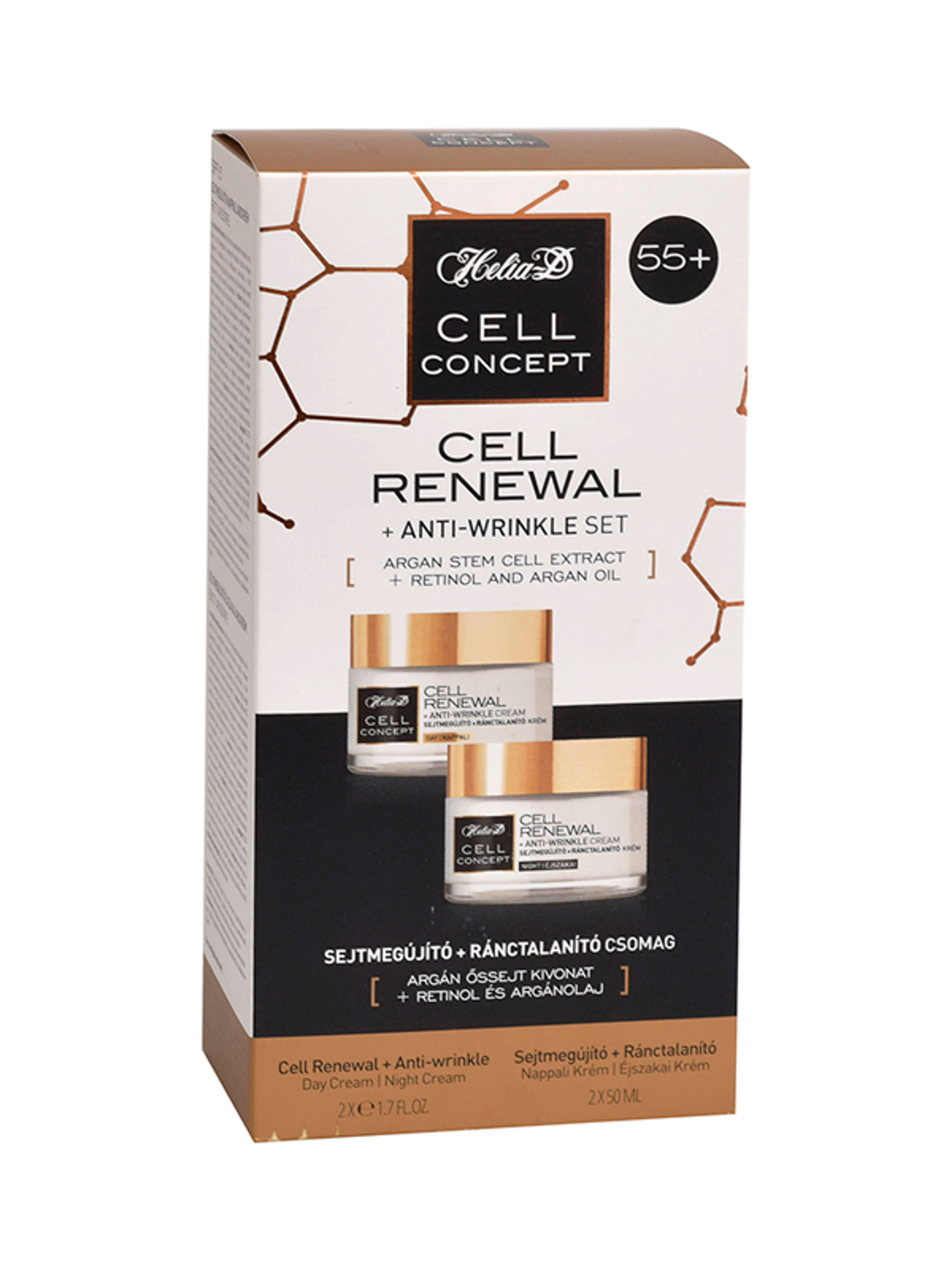 Helia-D Cell Concept sejtmegújító ránctalanító csomag 55+ 2x50 ml - 100 ml