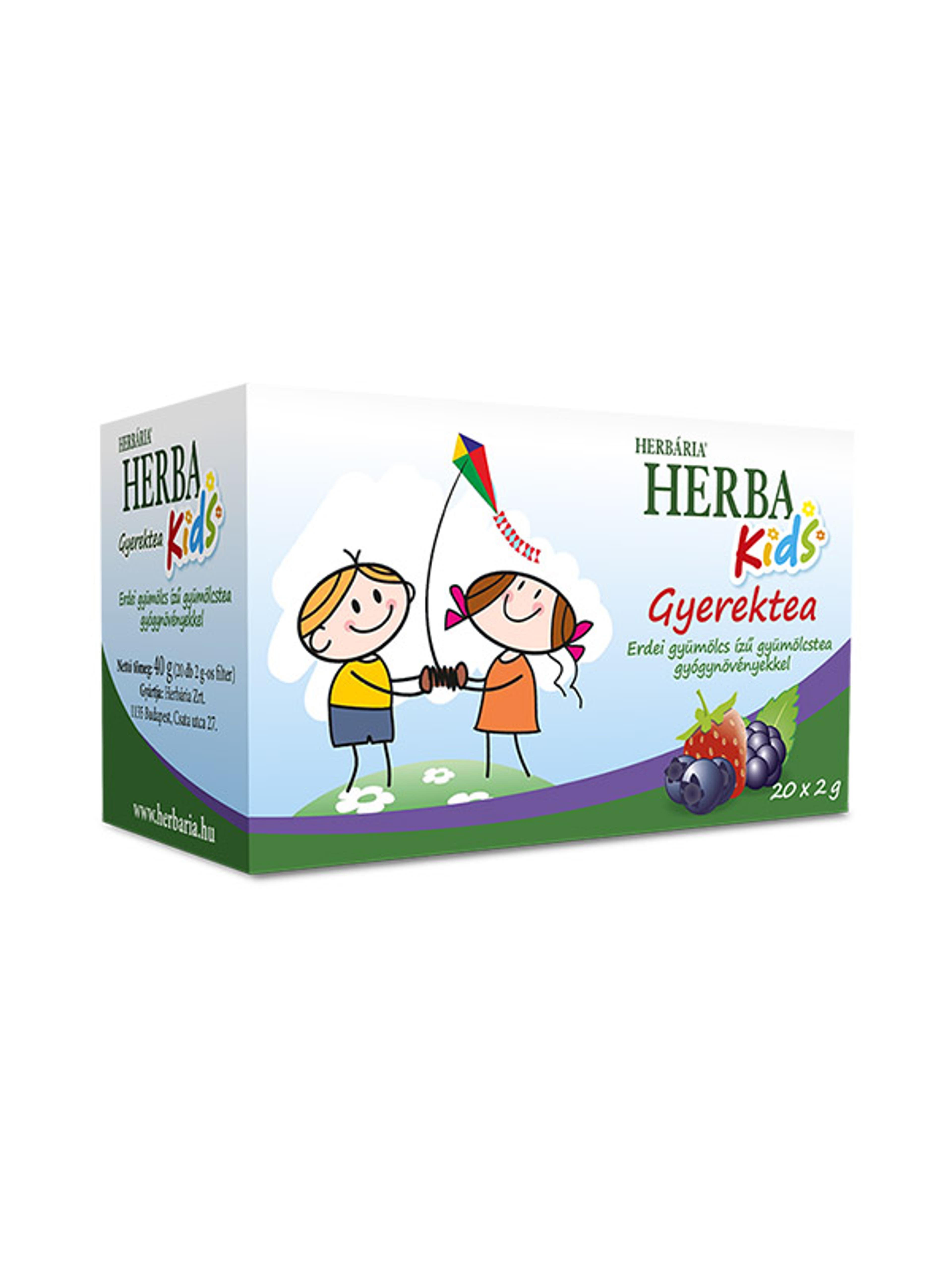 Herba Kids Erdei gyümölcs ízű gyümölcstea gyógynövényekkel - 40 g