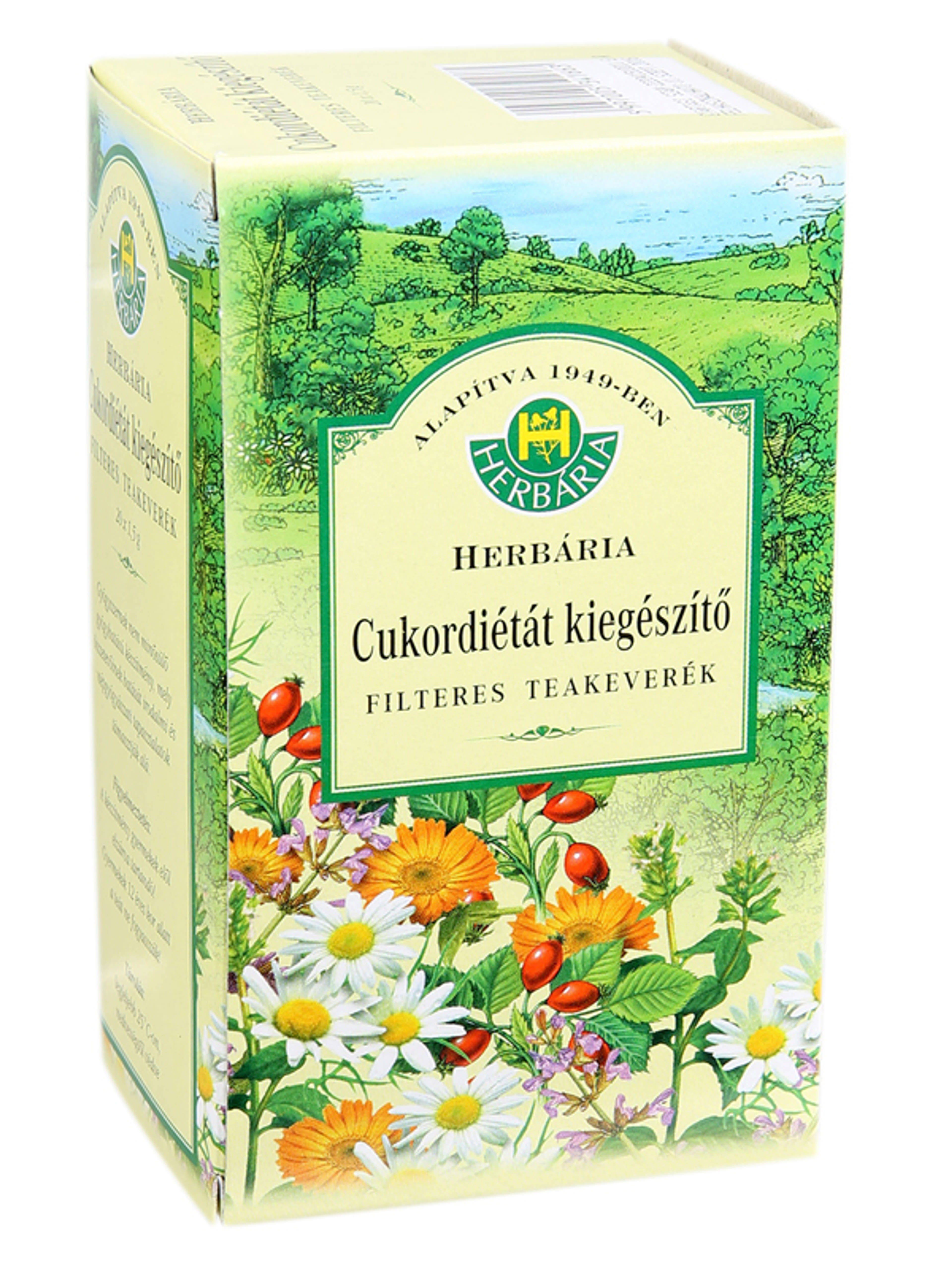 Herbária cukordiétát kiegészítő filteres teakeverék - 20 x 1,5 g-1