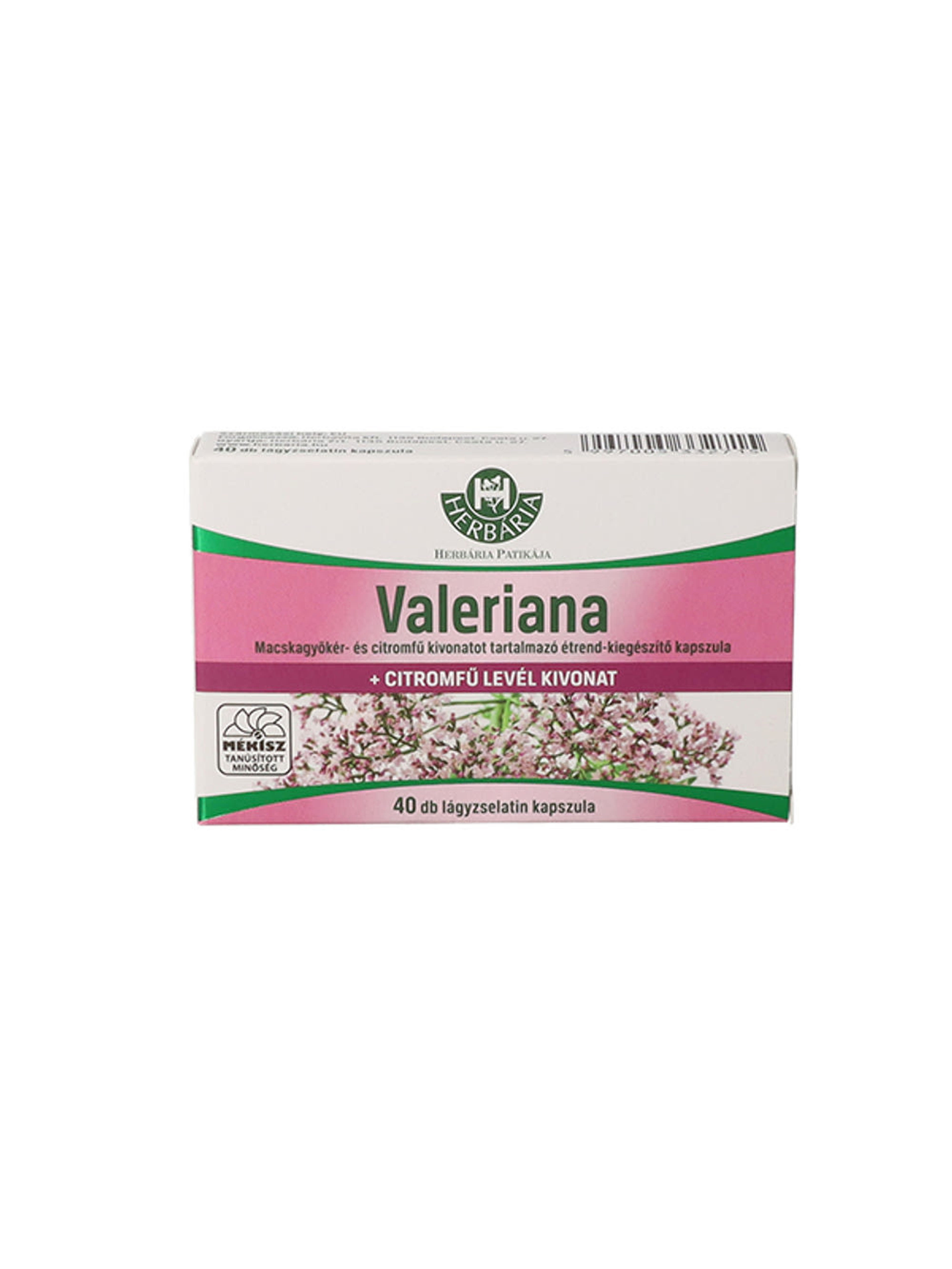 Herbária Valeriana Kapszula - 40 db