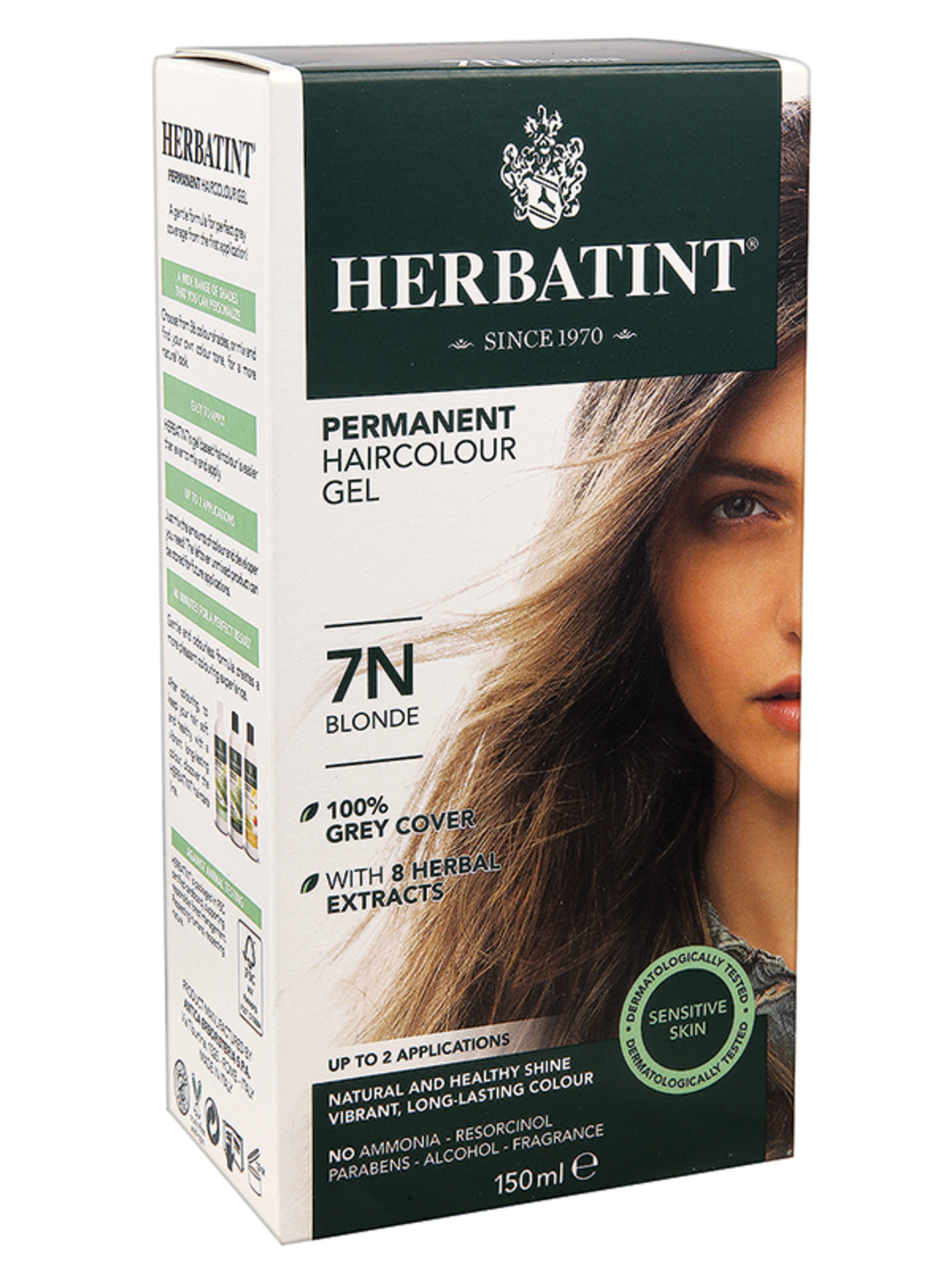 Herbatint Növényi Tartós hajfesték 7N szőke - 1 db-1