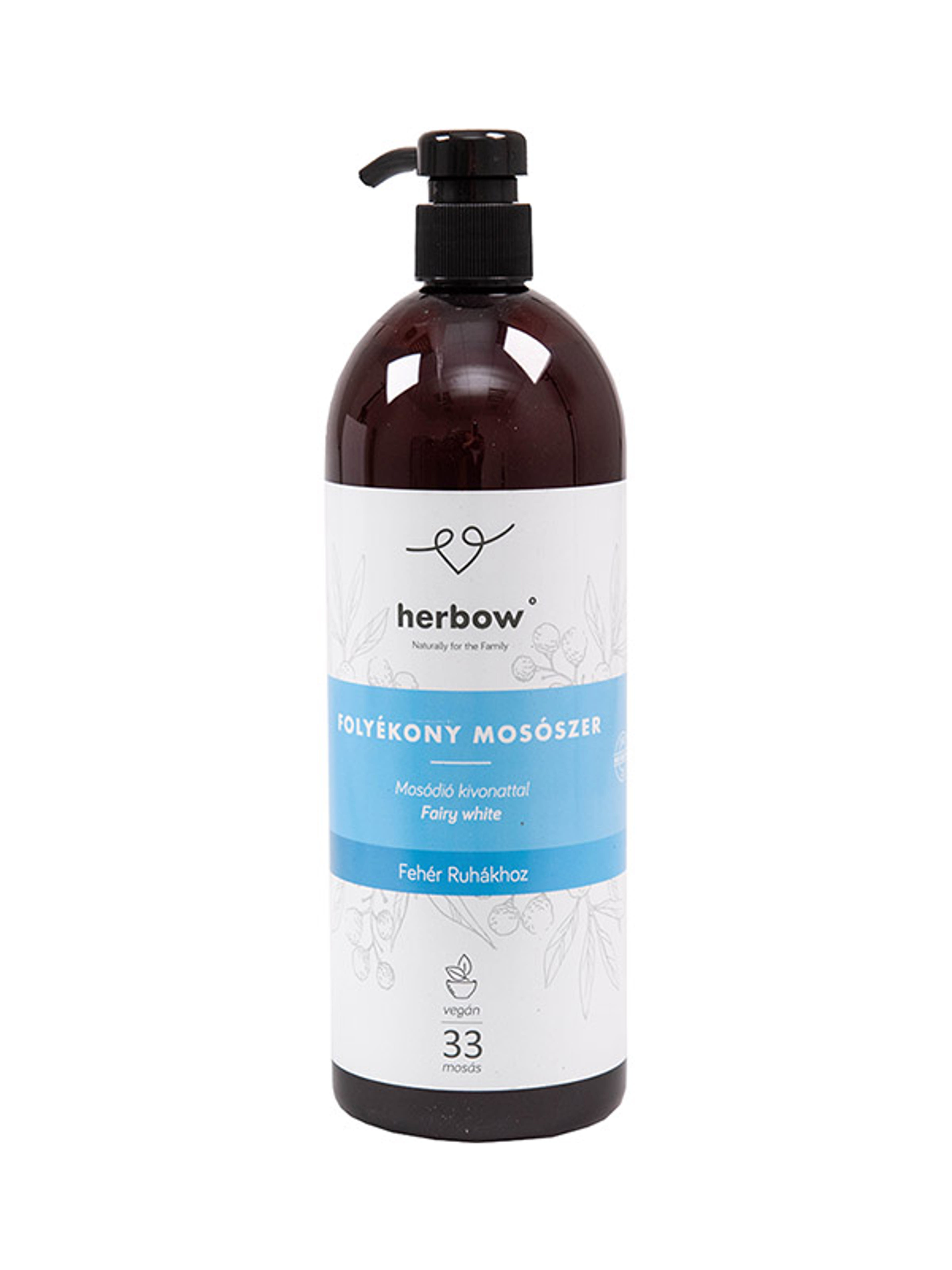 Herbow folyékony mosószer fehér ruhákhoz - 1 L