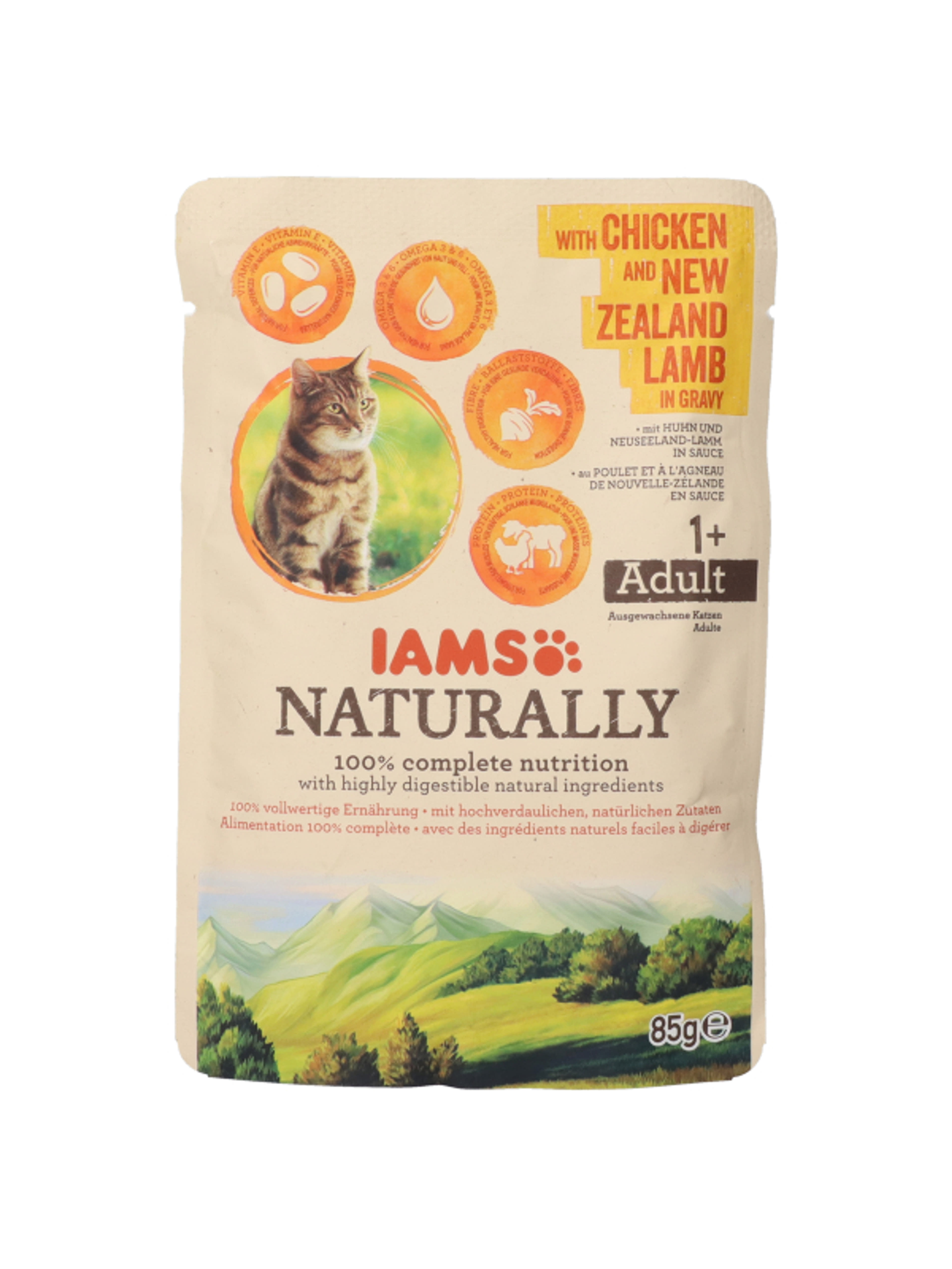 IAMS Naturally alutasak macskáknak, bárány-csirke - 85 g