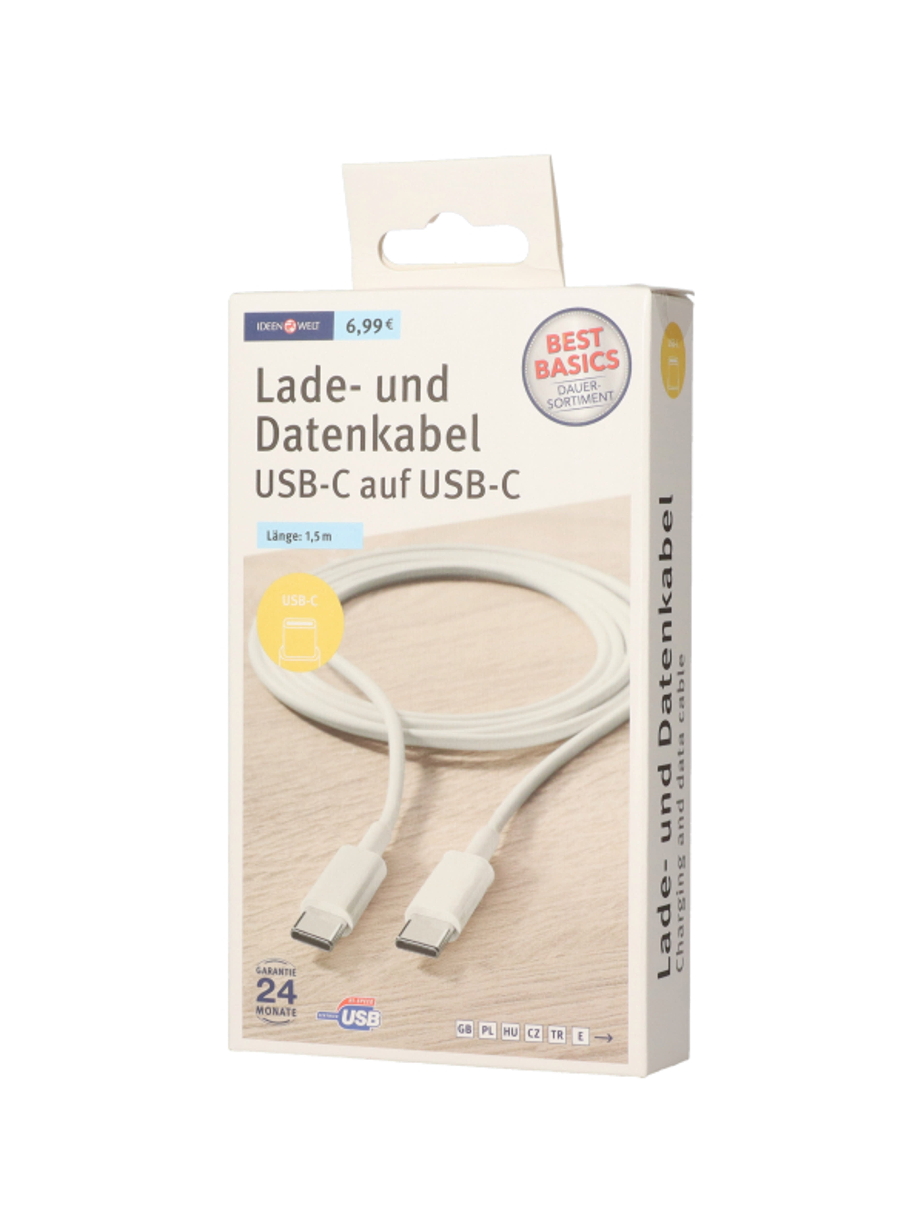 Ideen Welt USB kábel 1,5 m C-C - 1 db-6