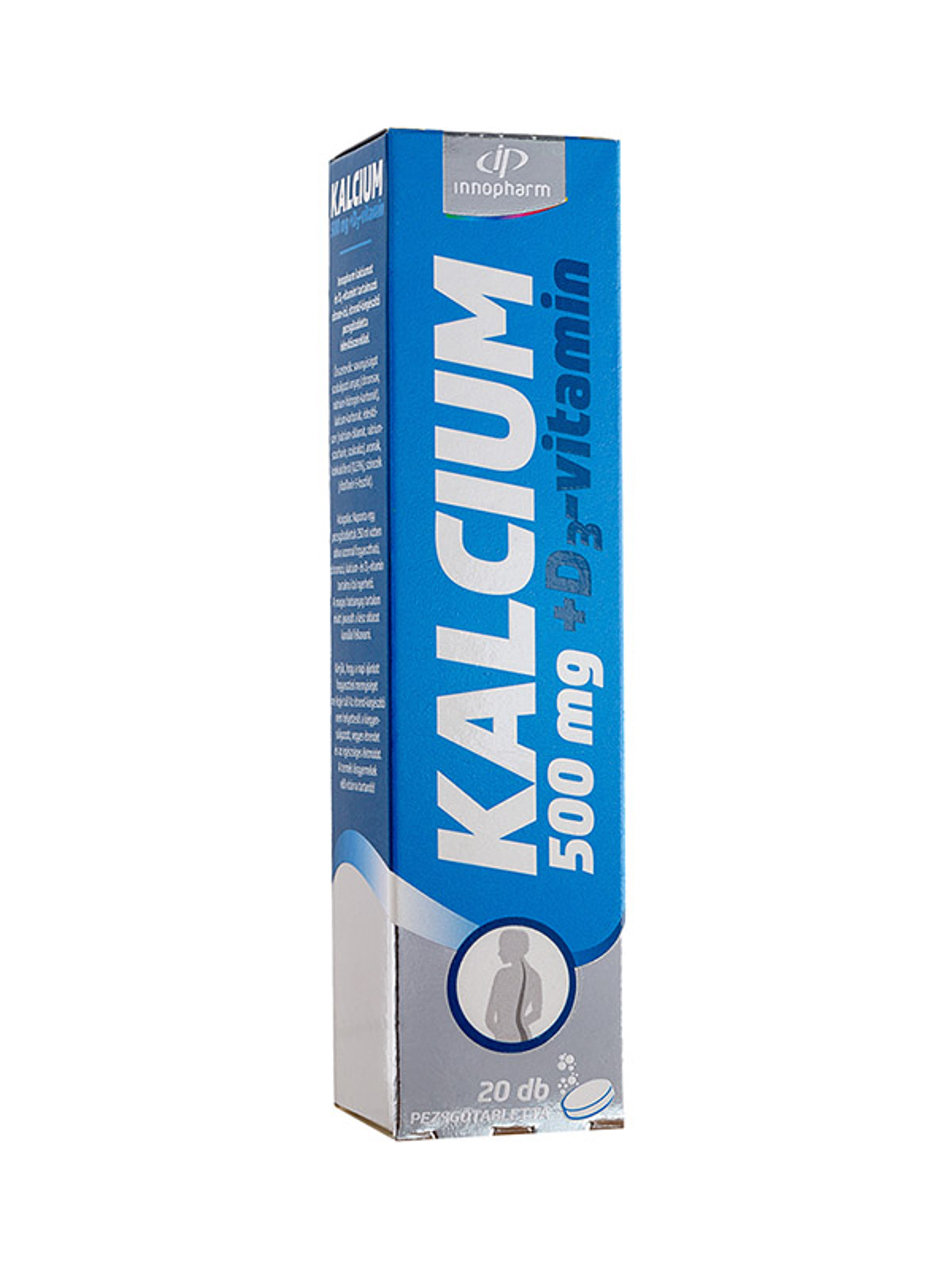 InnoPharm Kalcium 500 mg + D3-vitamin pezsgőtabletta - 20 db