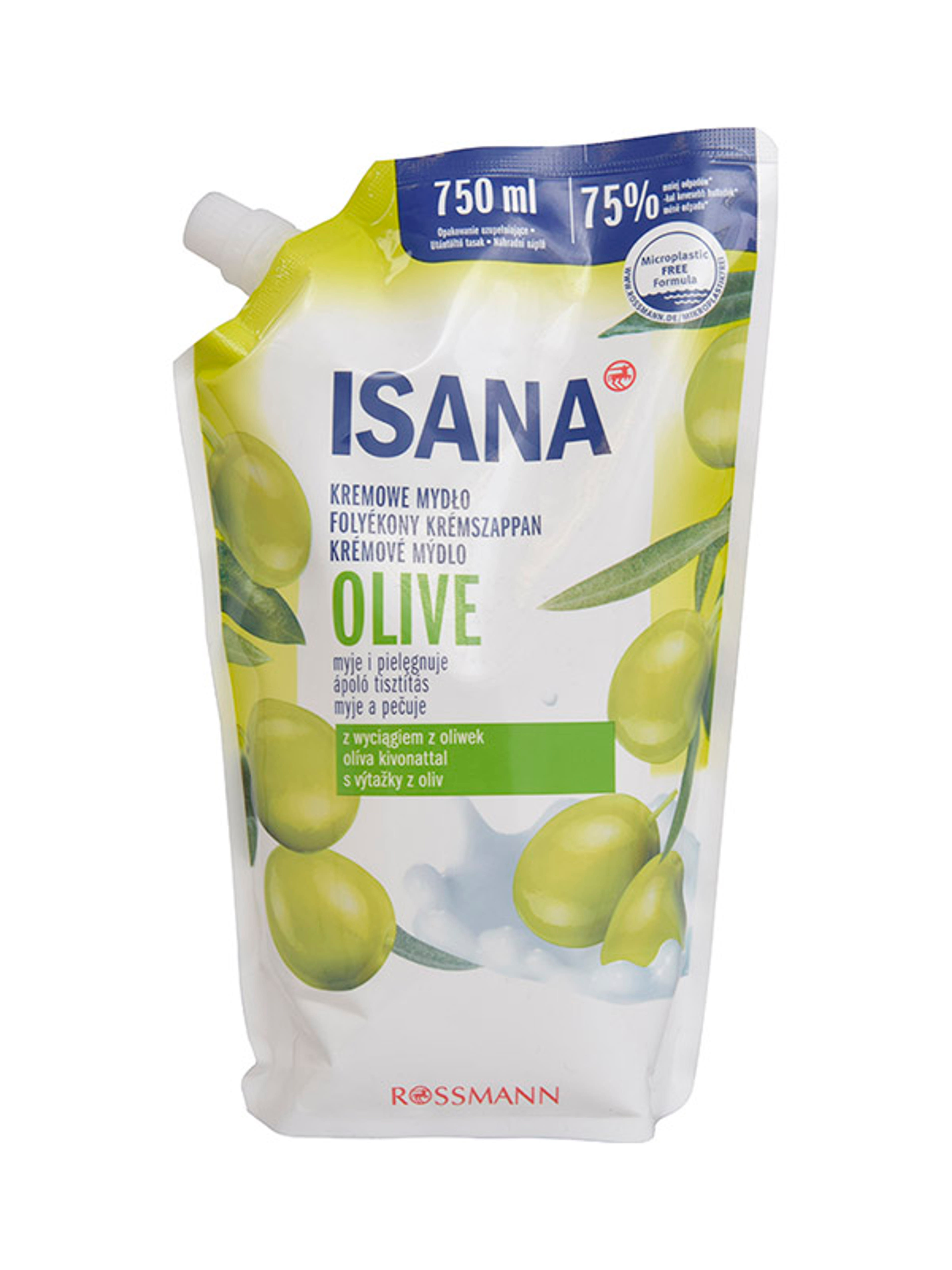 Isana folyékony szappan utántöltő Olive - 750 ml