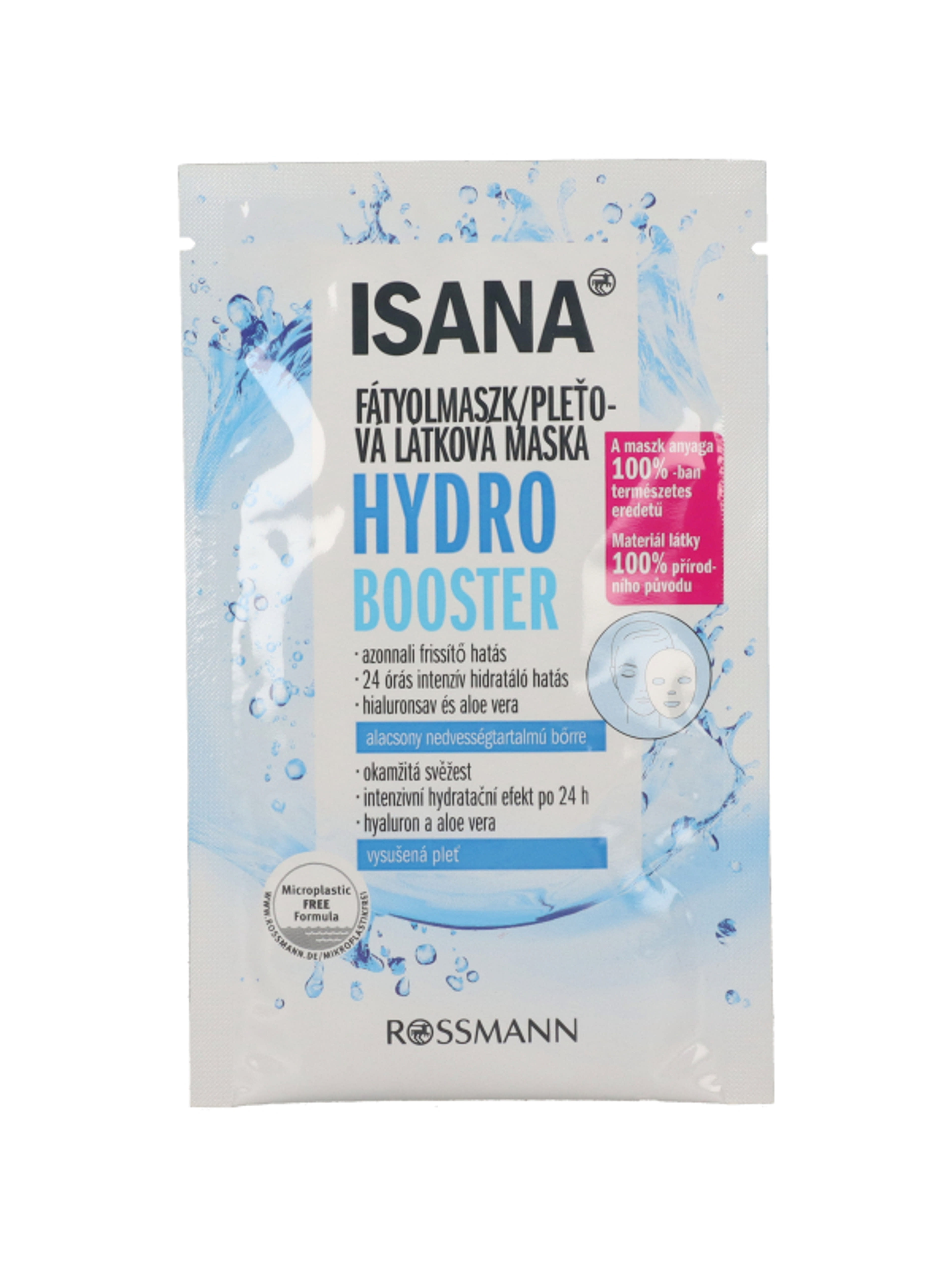 Isana Hydro Booster textil maszk - 1 db
