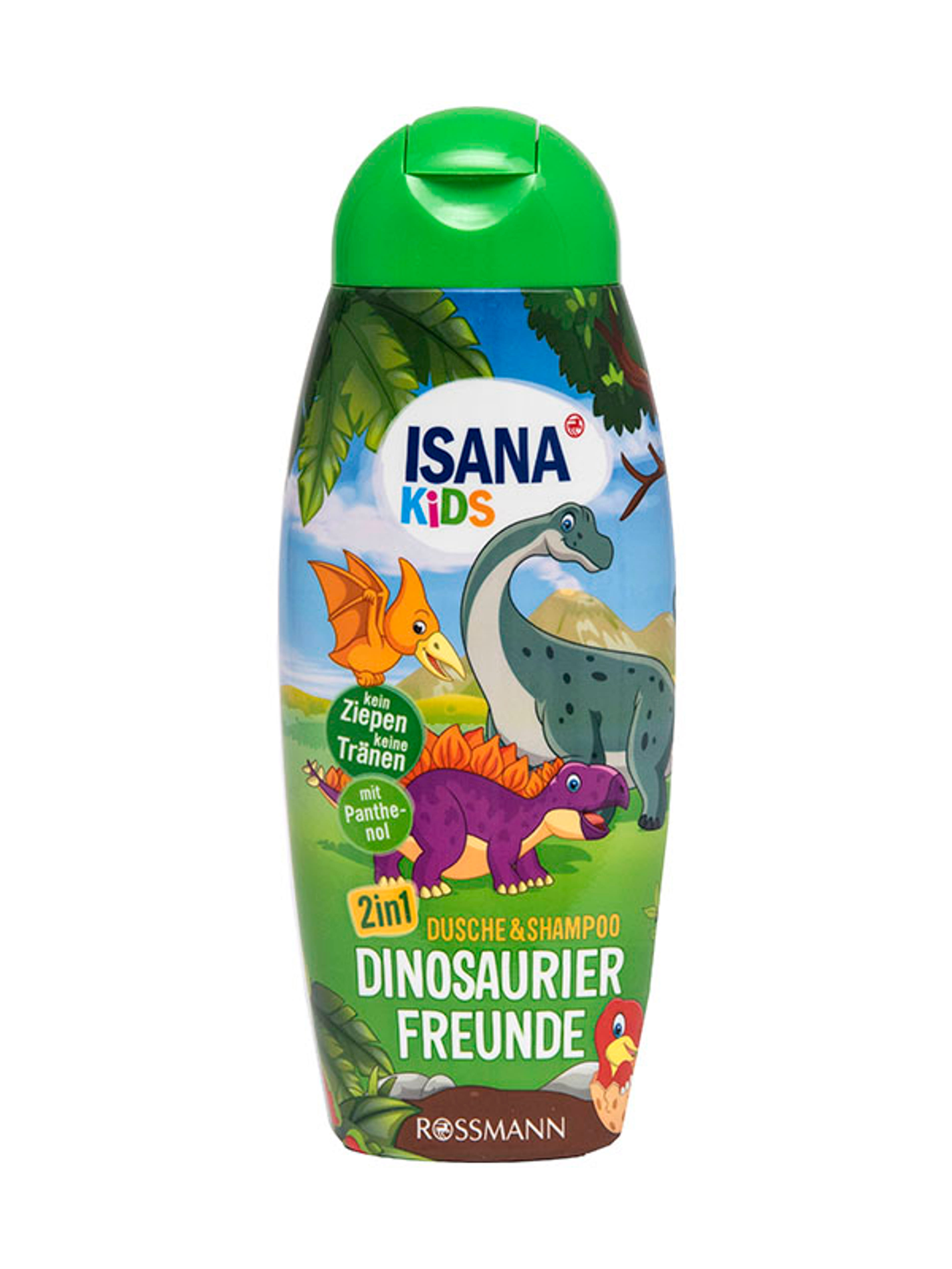 Isana Kids Dinoszaurusz barátok 2in1 tusfürdő& hajsampon - 300ml