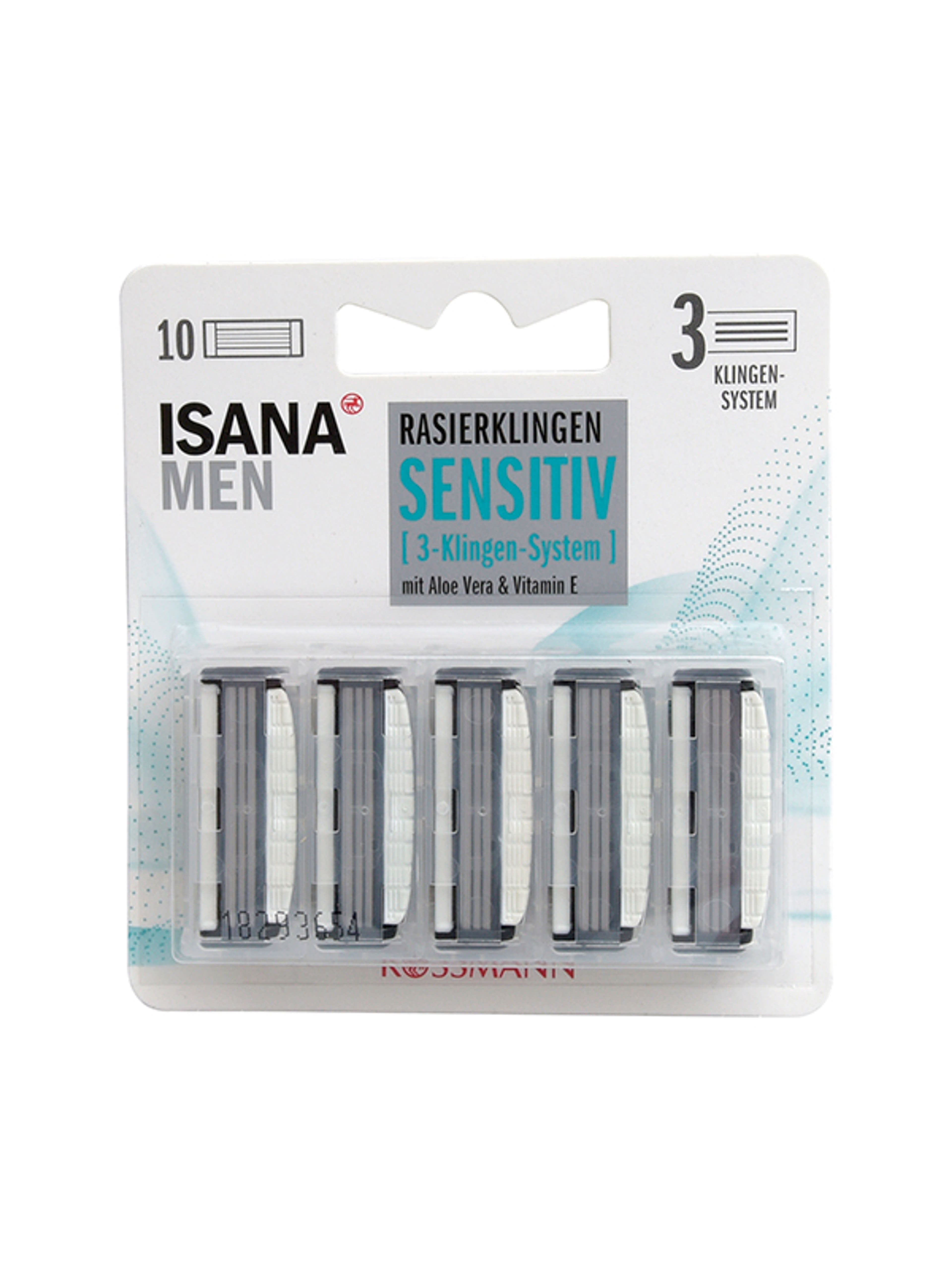 Isana Men Sensitive 3 pengés borotvabetét - 10 db