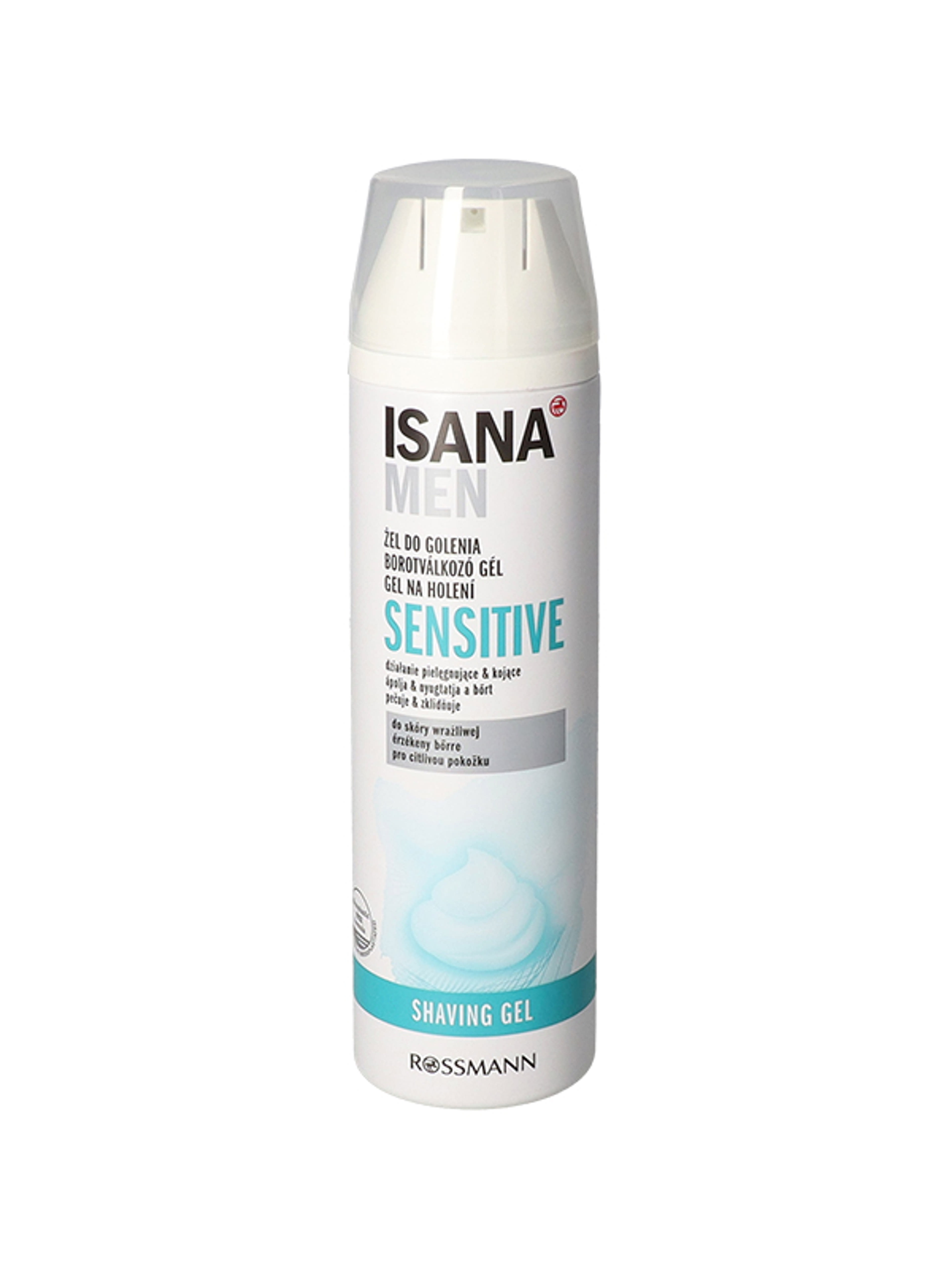 Isana Men Sensitive borotva gél - 200 ml