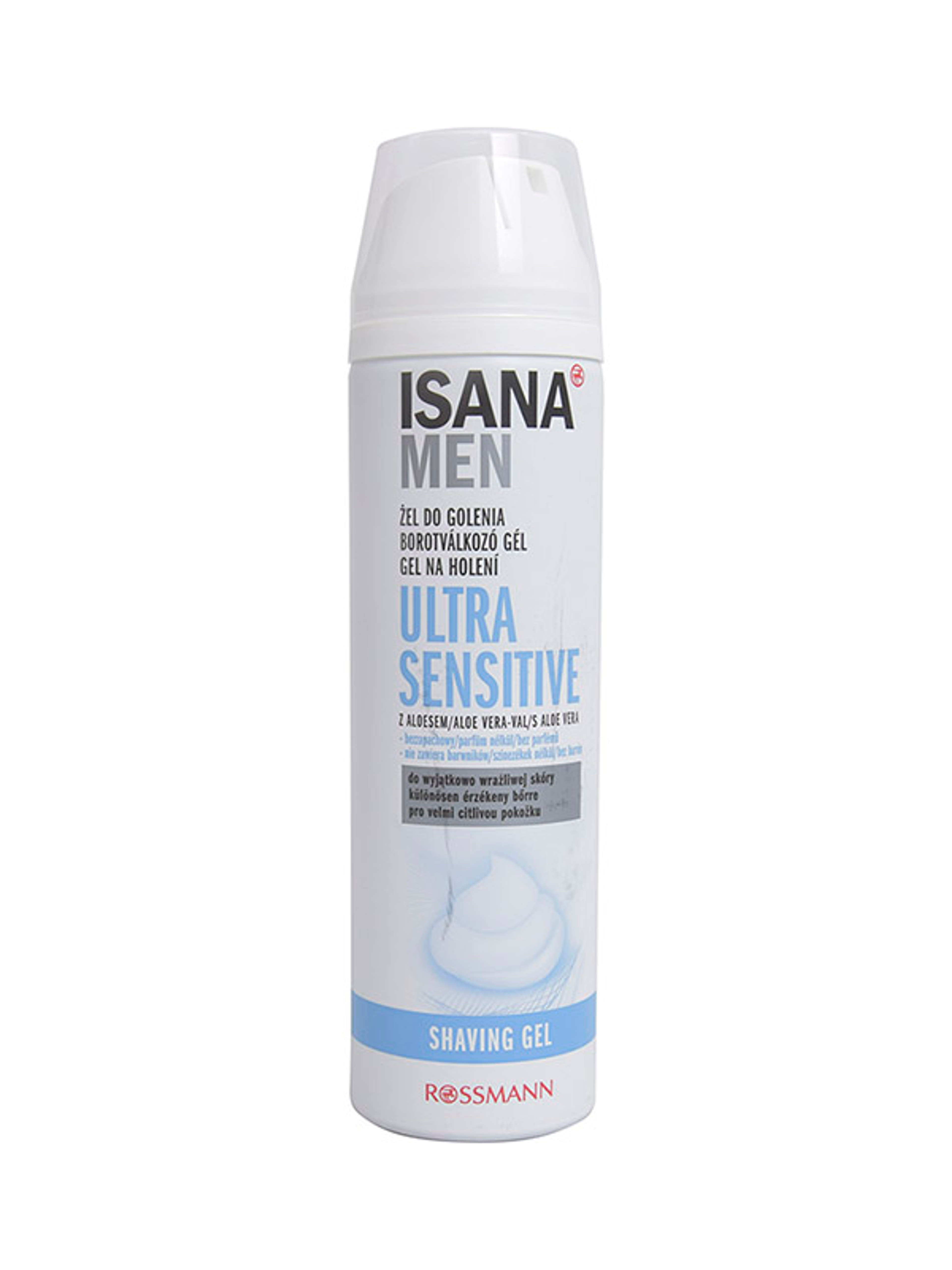 Isana Men Ultra Sensitive borotvagél - 200 ml