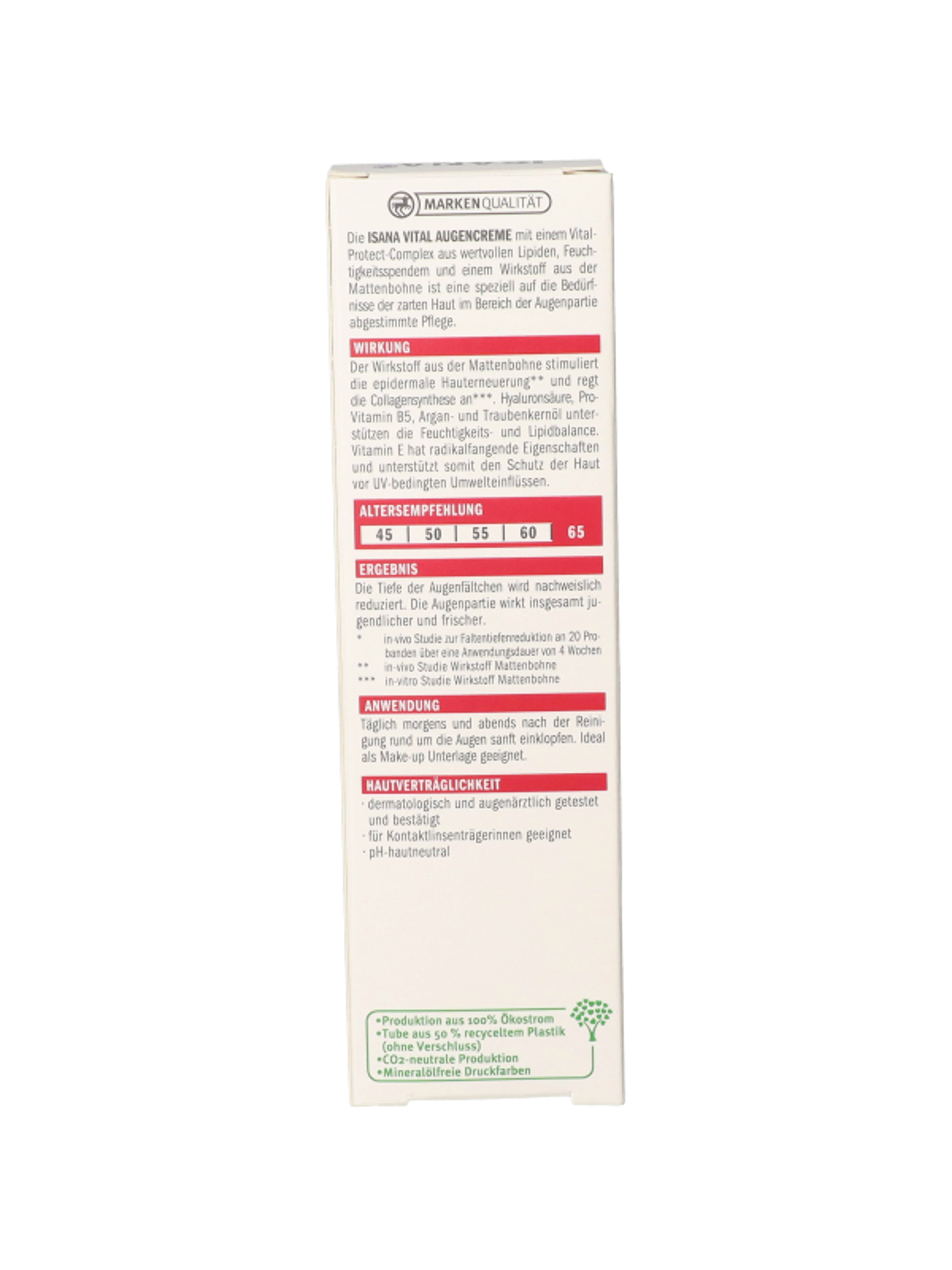 Isana vital szemkörnyékápoló krém - 15 ml-6