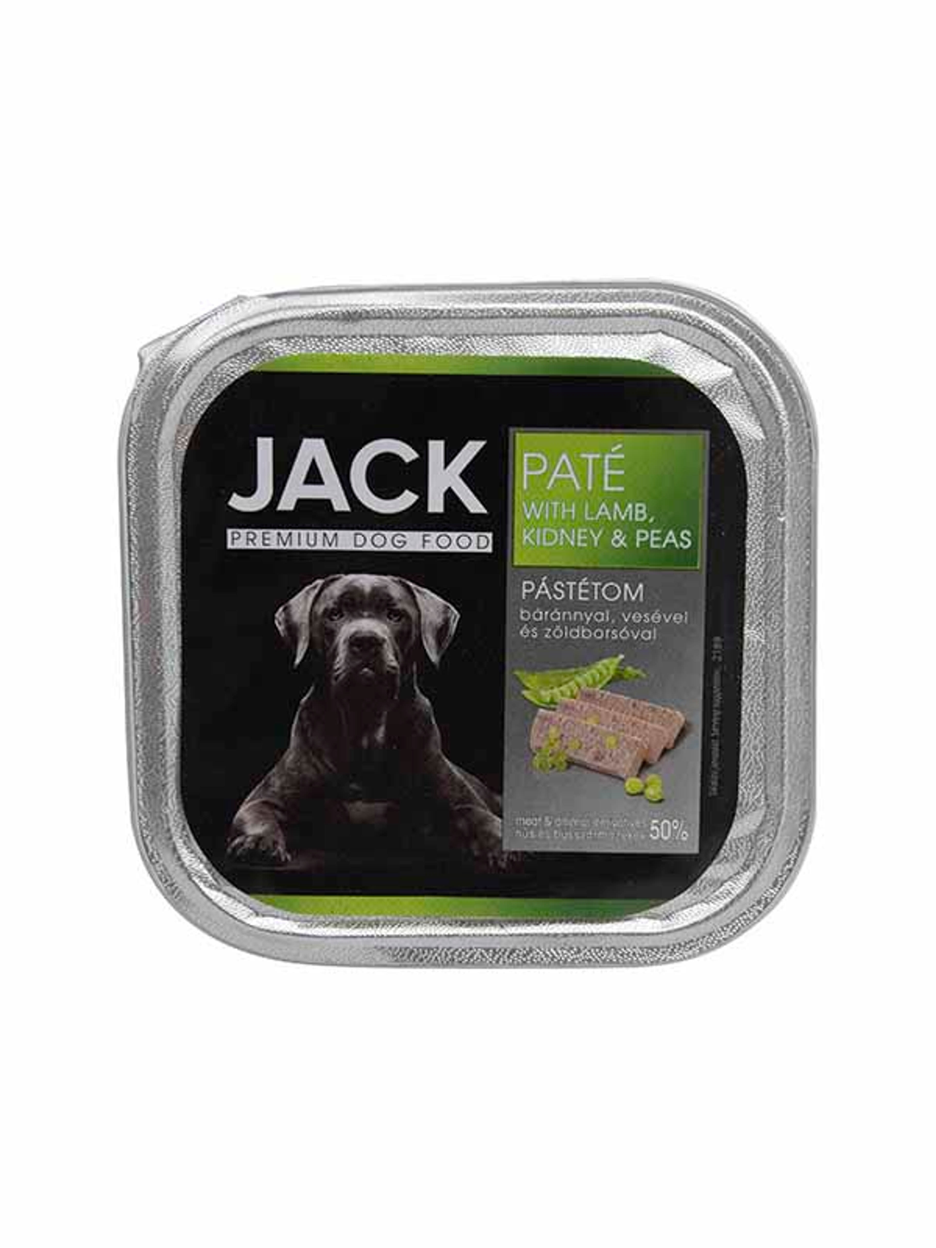Jack alutasak kutyáknak, bárány és borsó pástétom - 150 g