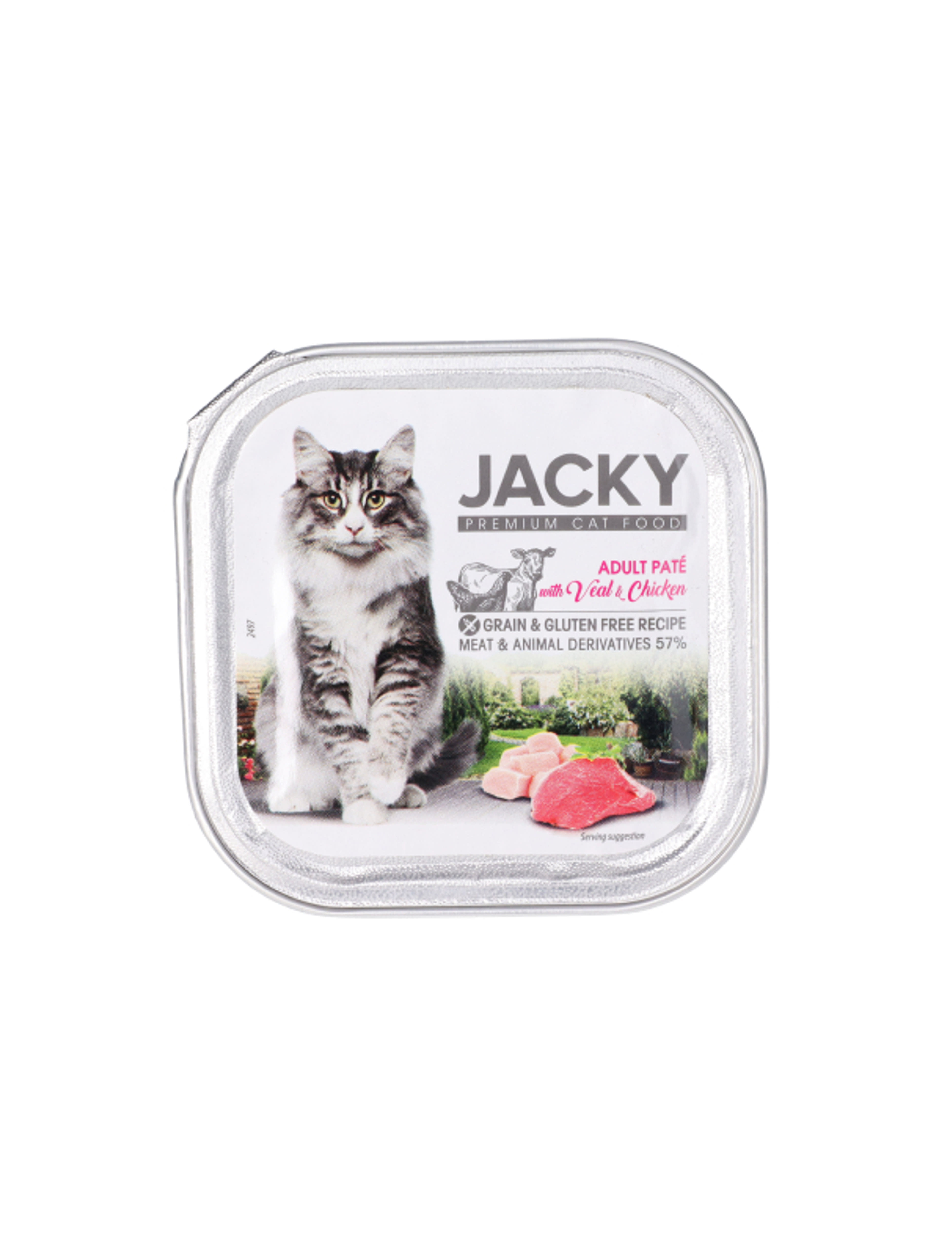 Jacky Premium Gabonamentes Pástétom borjúval és csirkével - 100 g