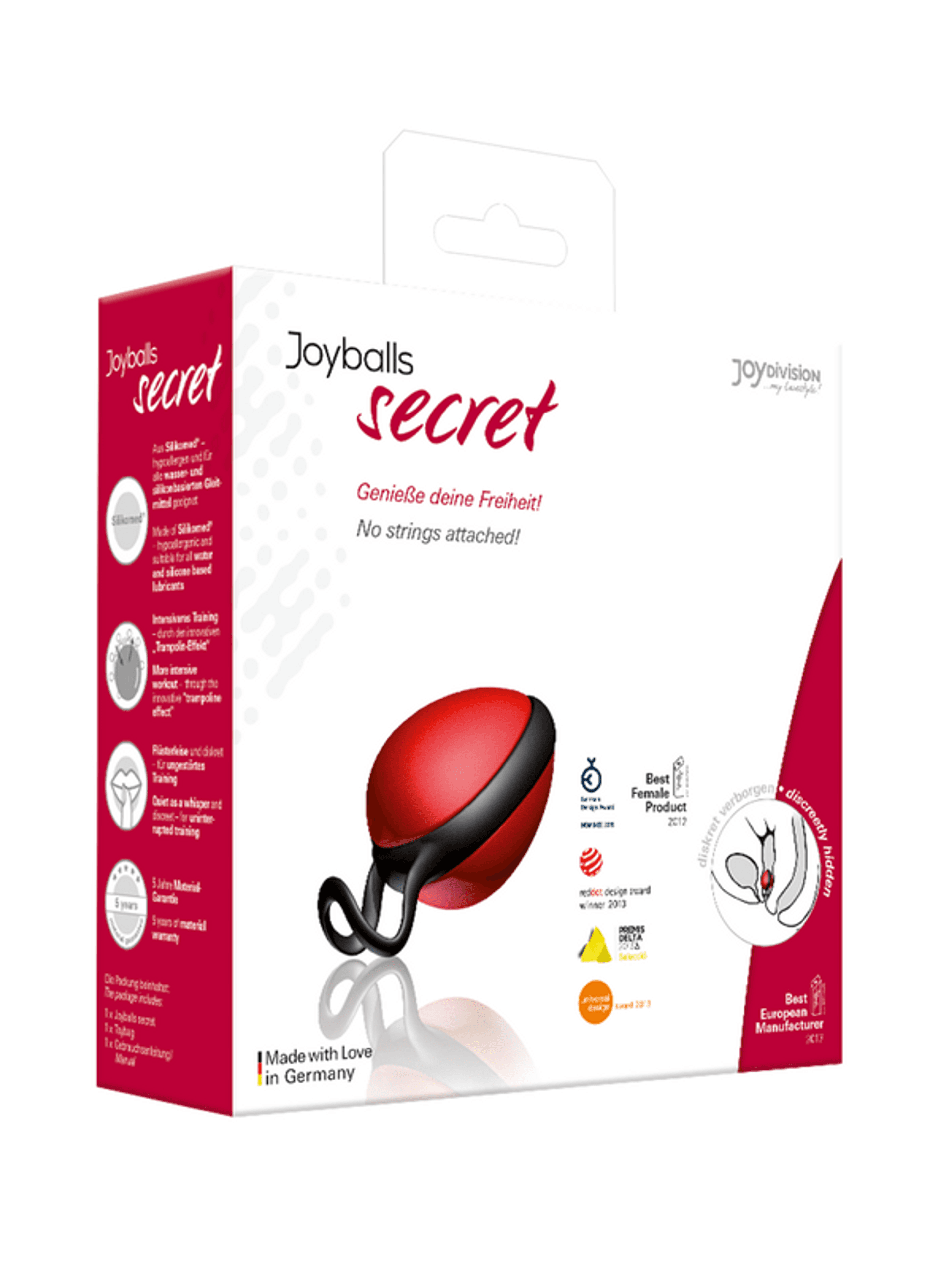 Joydivision Joyballs Secret Single red-black - 1 db-1