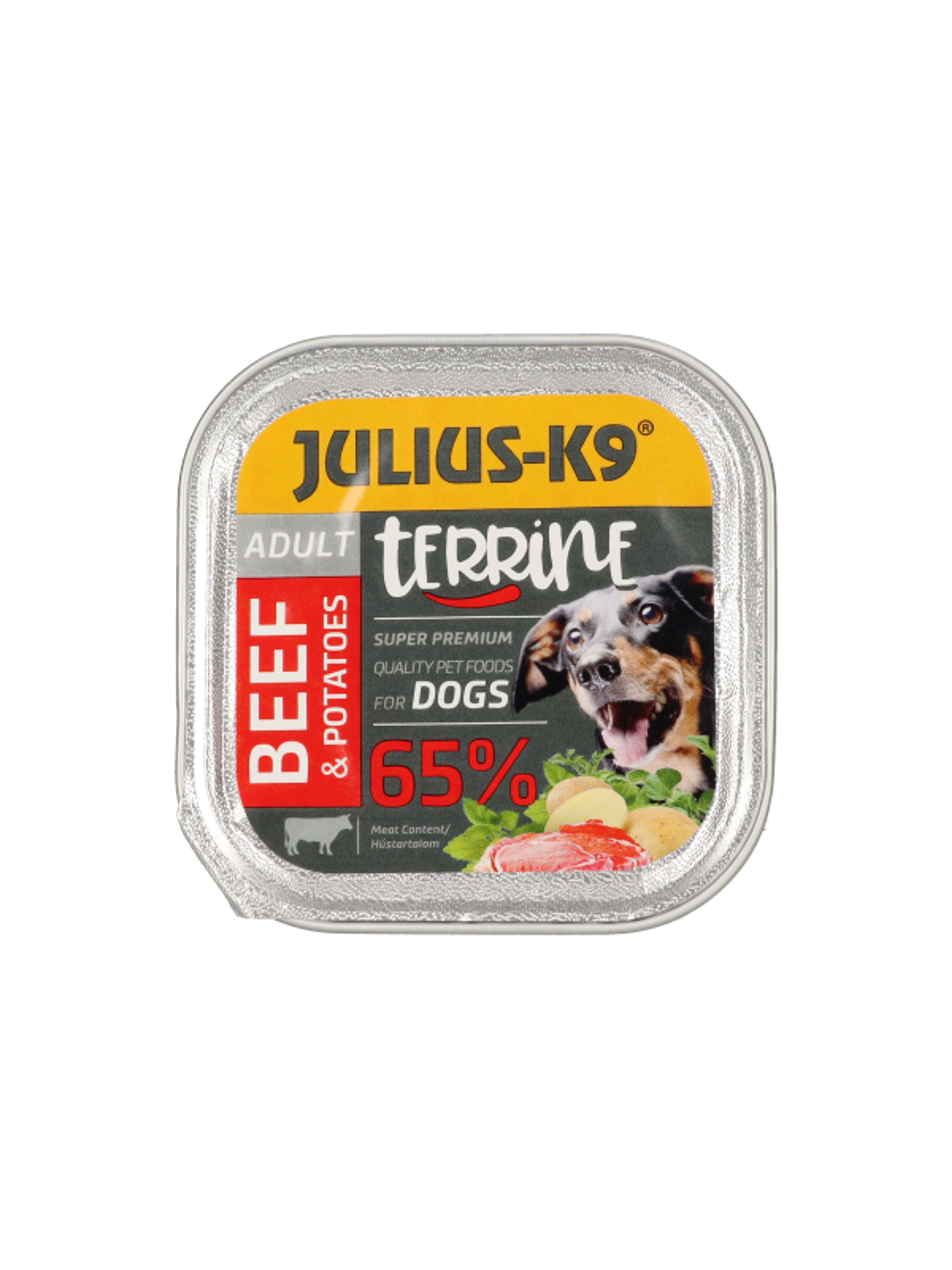 Julis-K9 alutál kutyáknak, marha-burgonya - 150 g