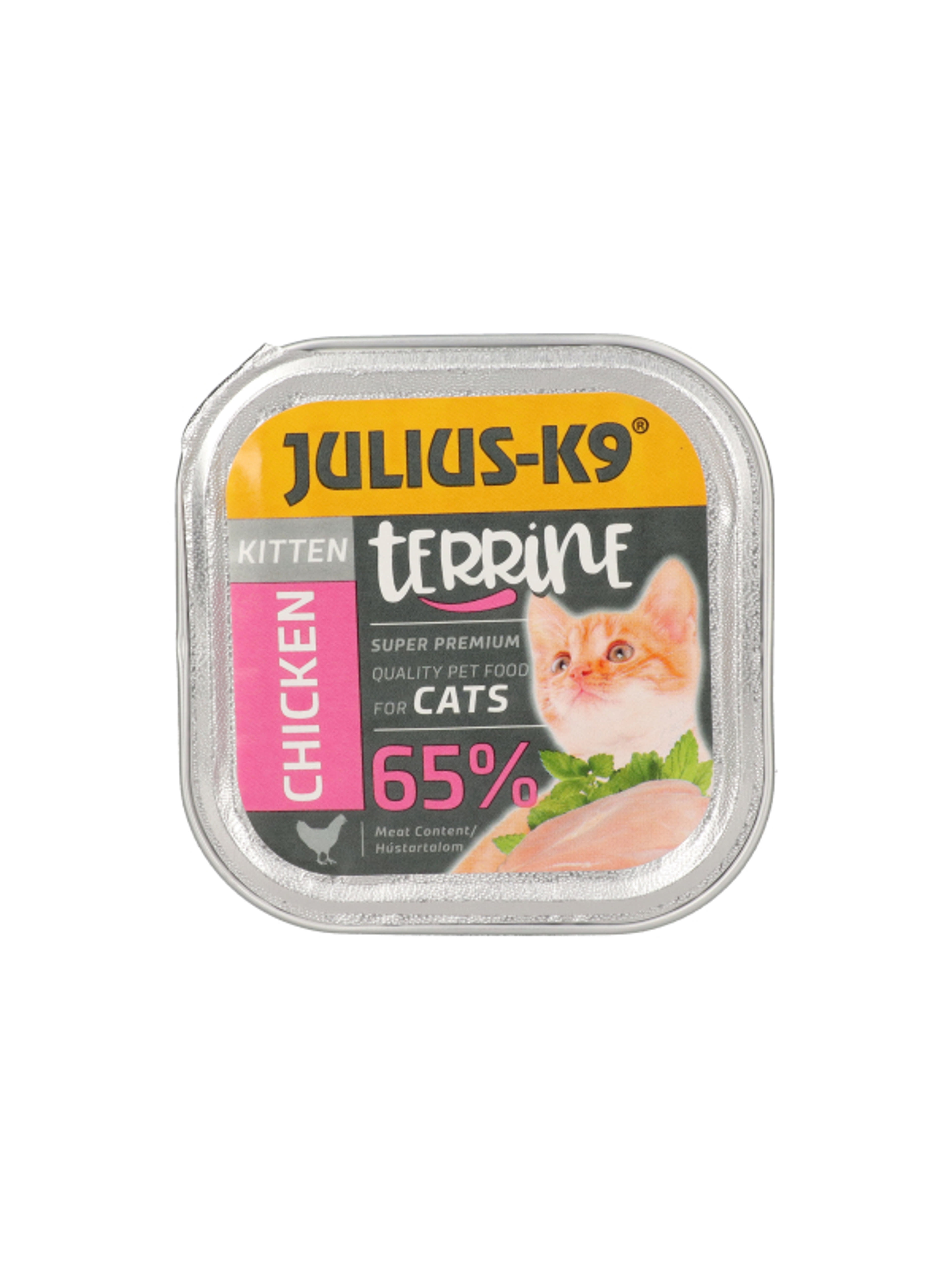 Julis-K9 alutál macskáknak, kitten csirke - 100 g