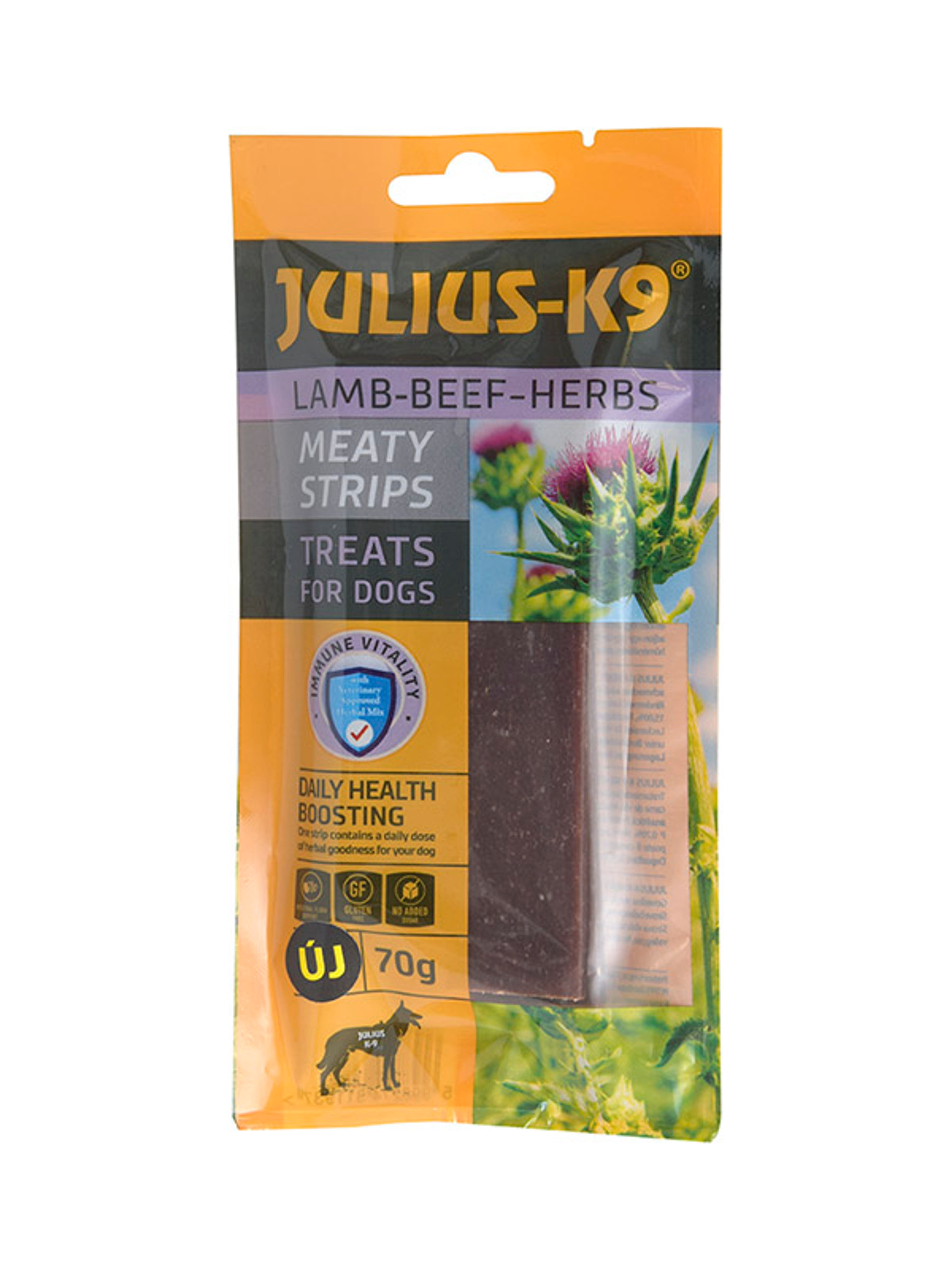 Julius-k9 jutalomfalat kutyáknak, hússal és gyógynövényekkel - 70 g