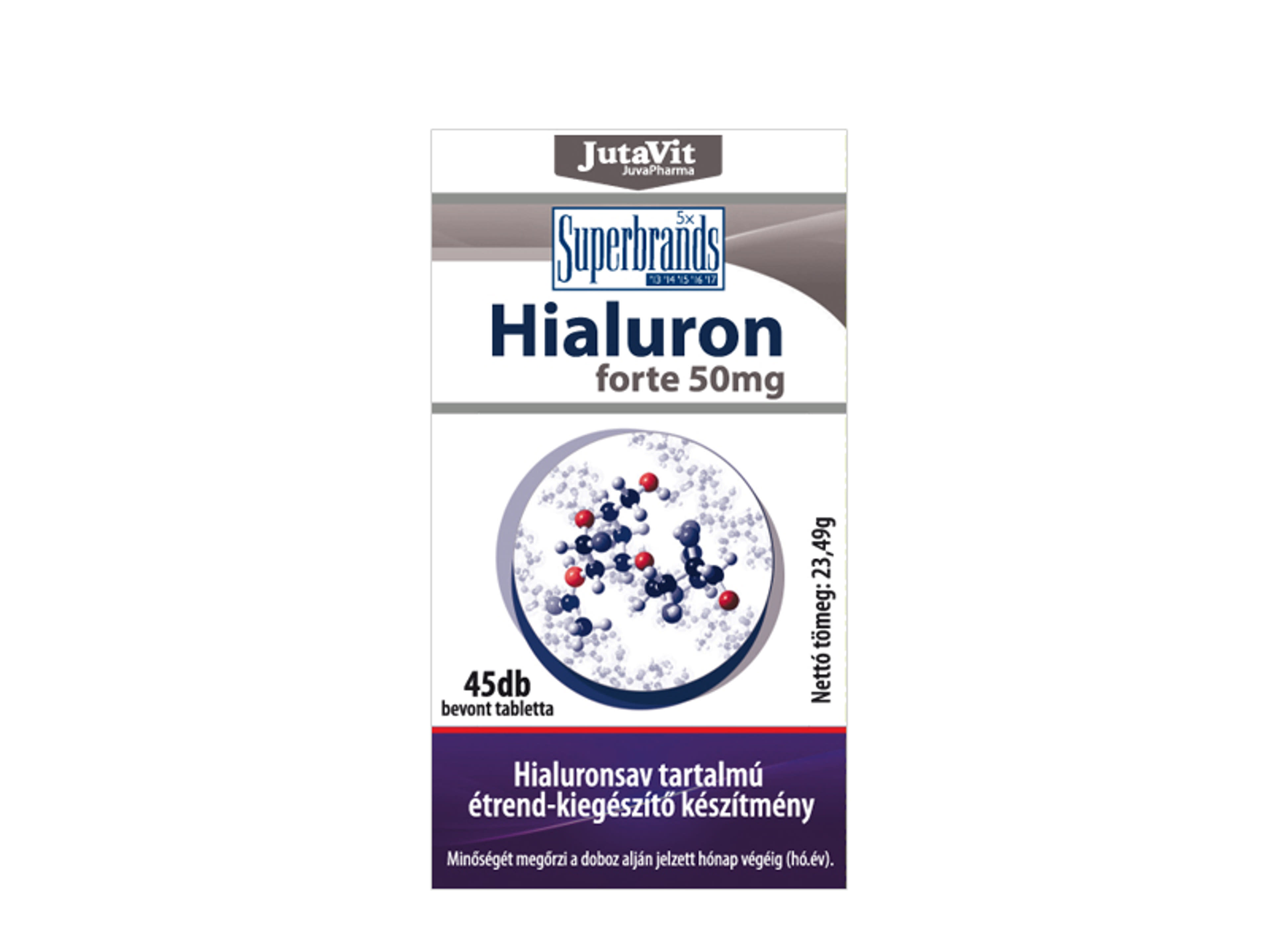JutaVit Hialuron Forte 50mg Tabletta - 45 db-1