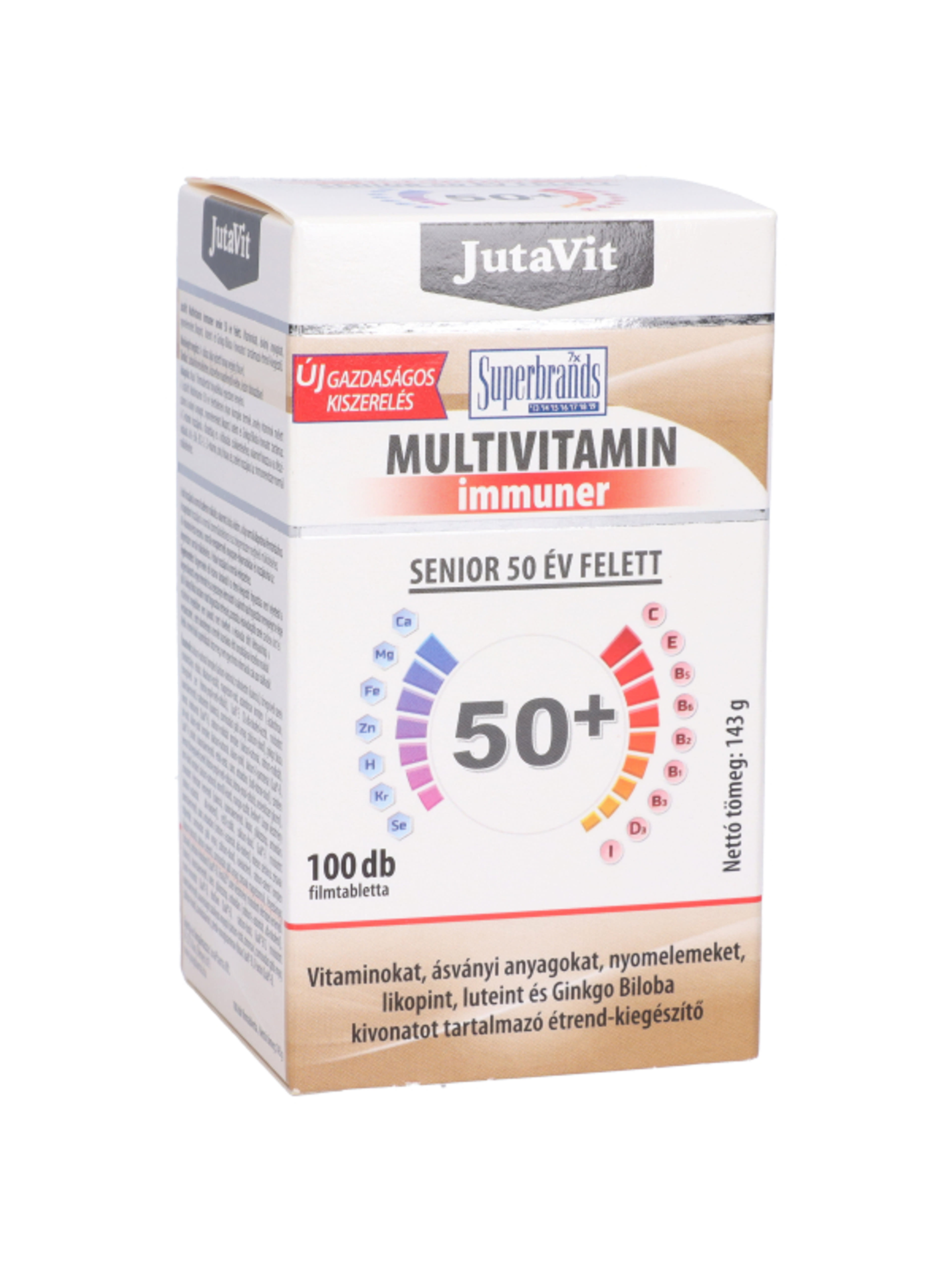 Jutavit multivitamin immunerősítő senior 50 év felett - 100 db