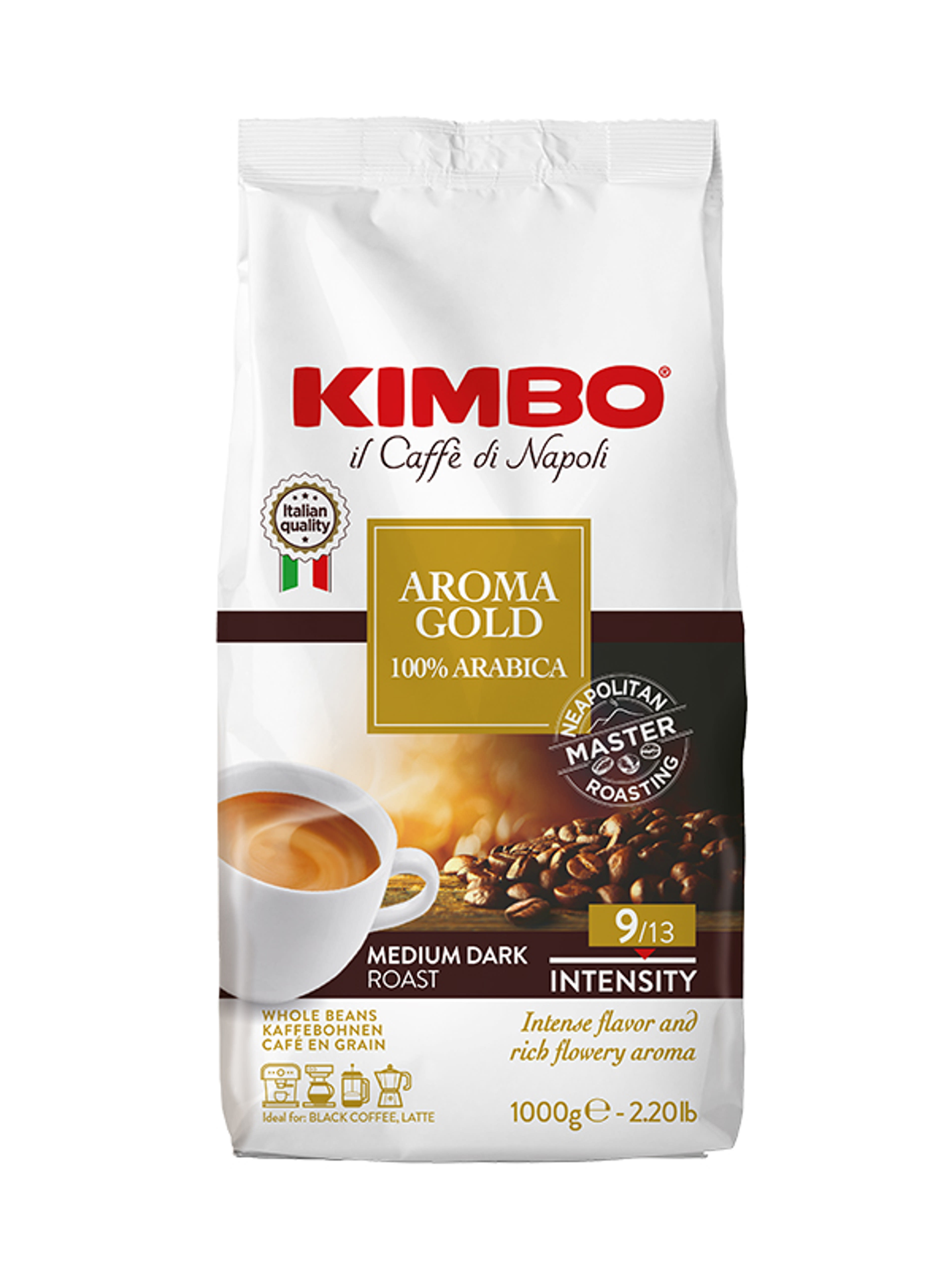Kimbo Aroma Gold 100% Arabica szemes kávé - 1000 g-1