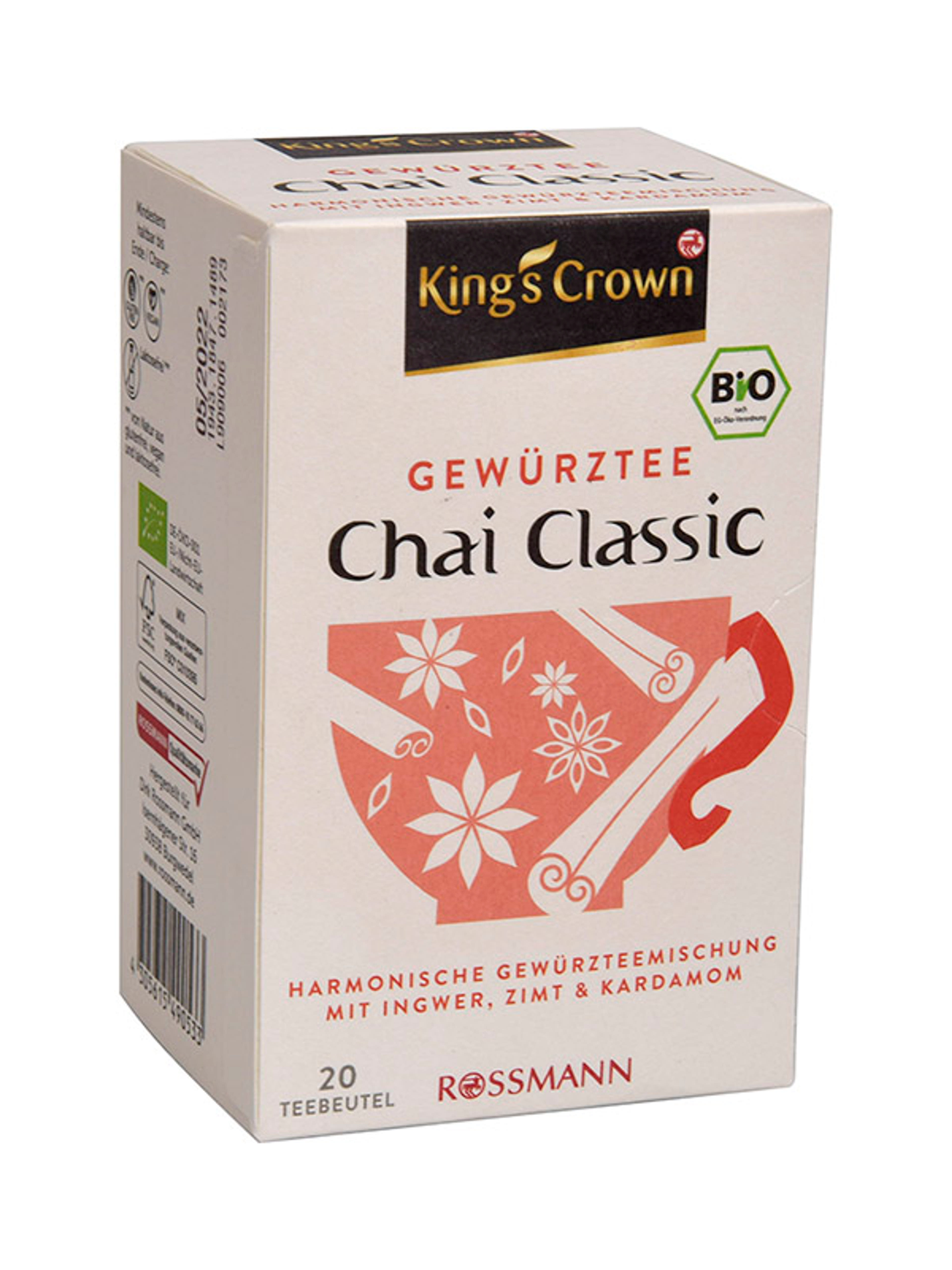 King's Crown chai bio fűszeres tea - 40 g-2