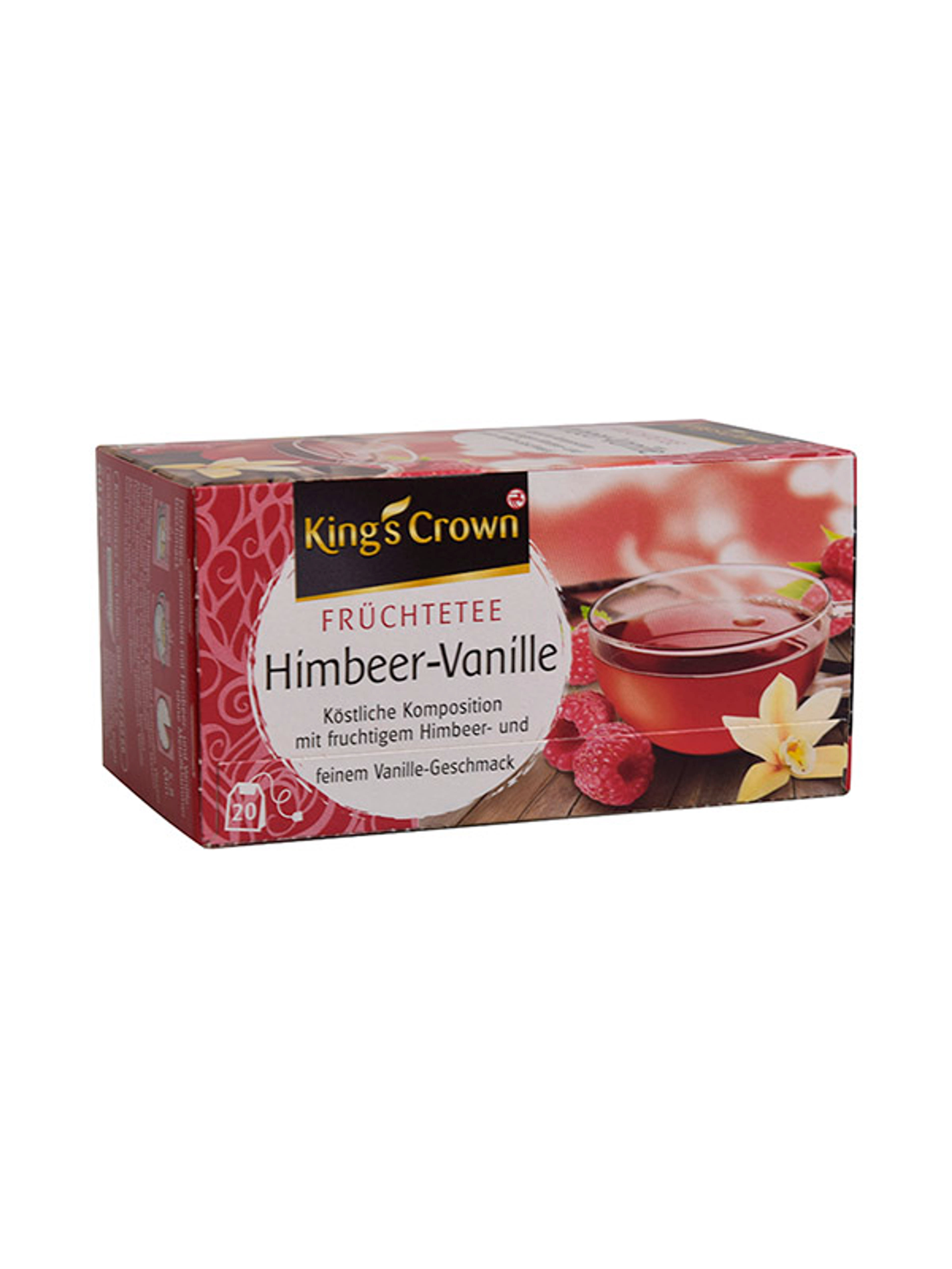 King's Crown Tea málna-vanila - 60 g