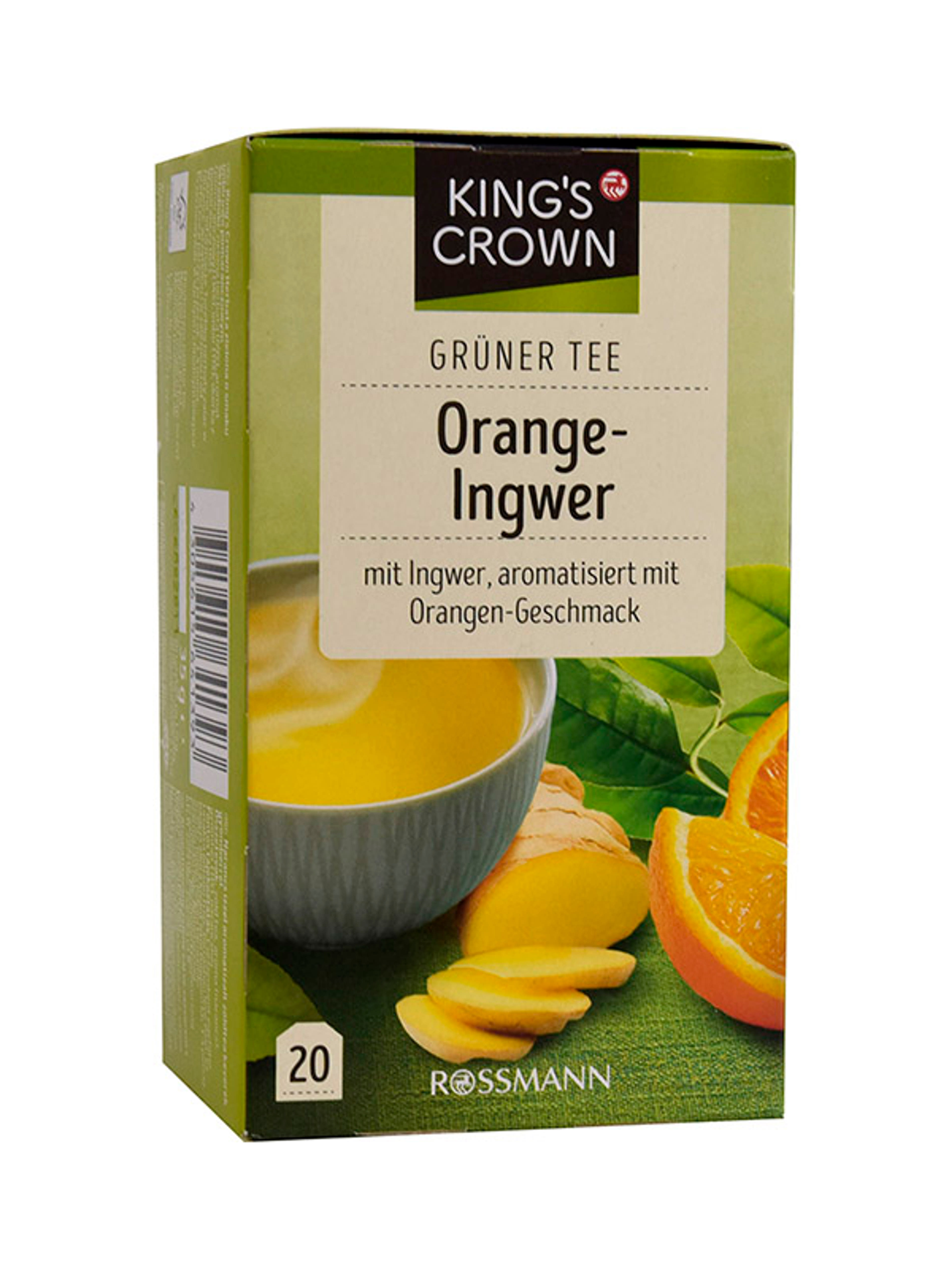 King's Crown Tea zöld tea , naracs-gyömbér - 35 g