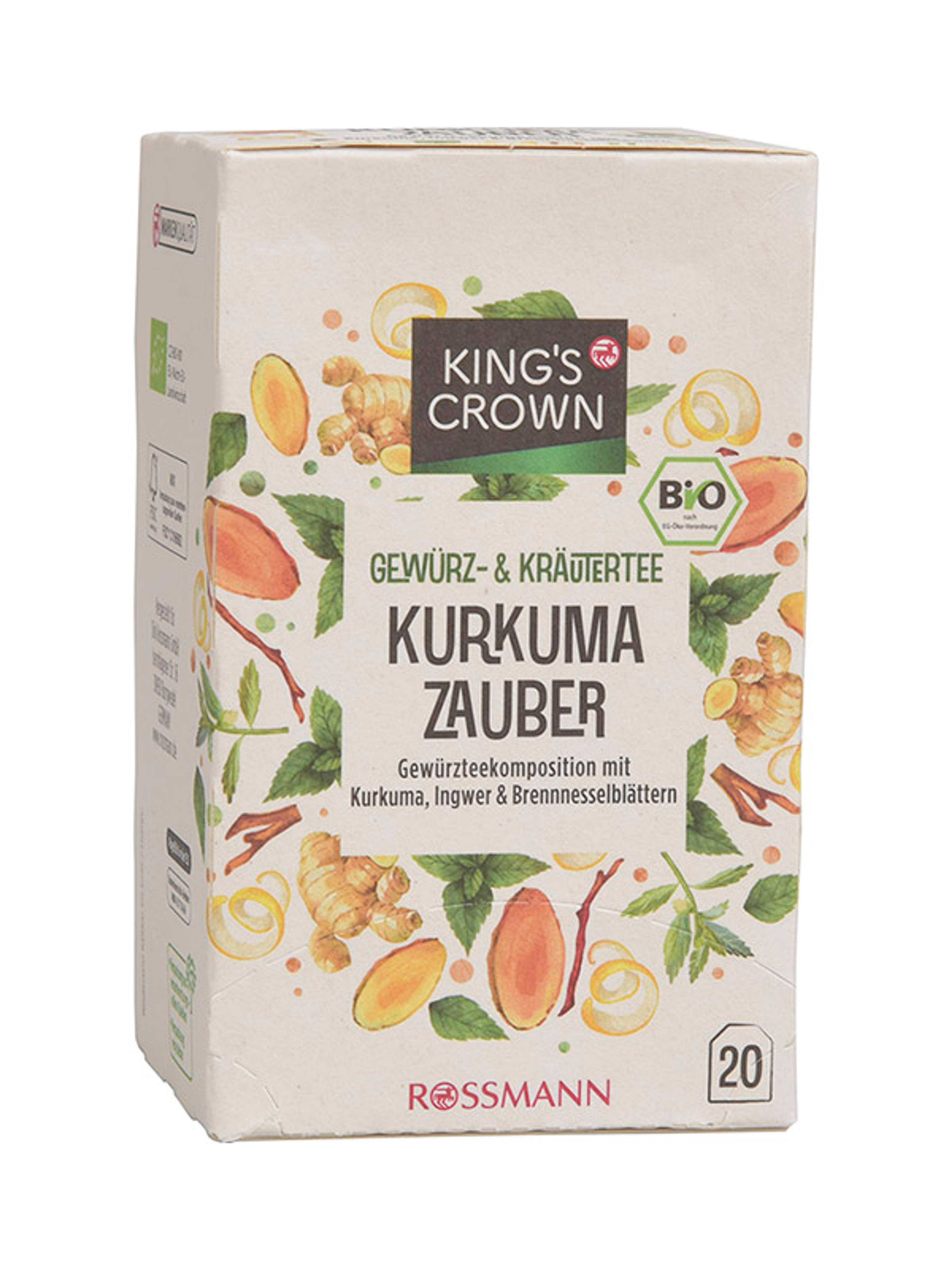 King's Vrown Bio fűszeres gyógytea kurkumával 20 filter - 35 g