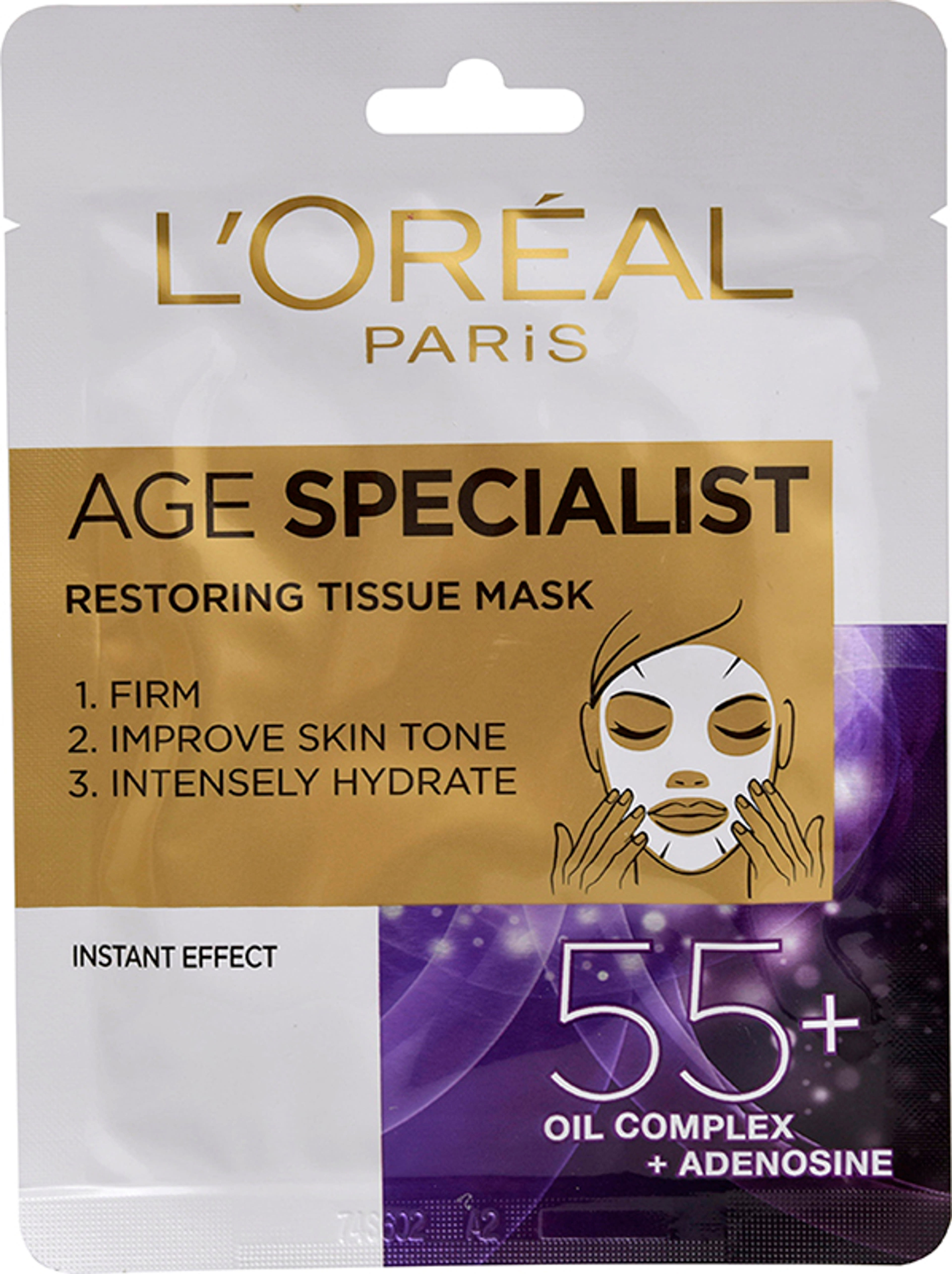 L'Oréal Paris Age Specialist Fátyolmaszk 55+ 30g - 1 db