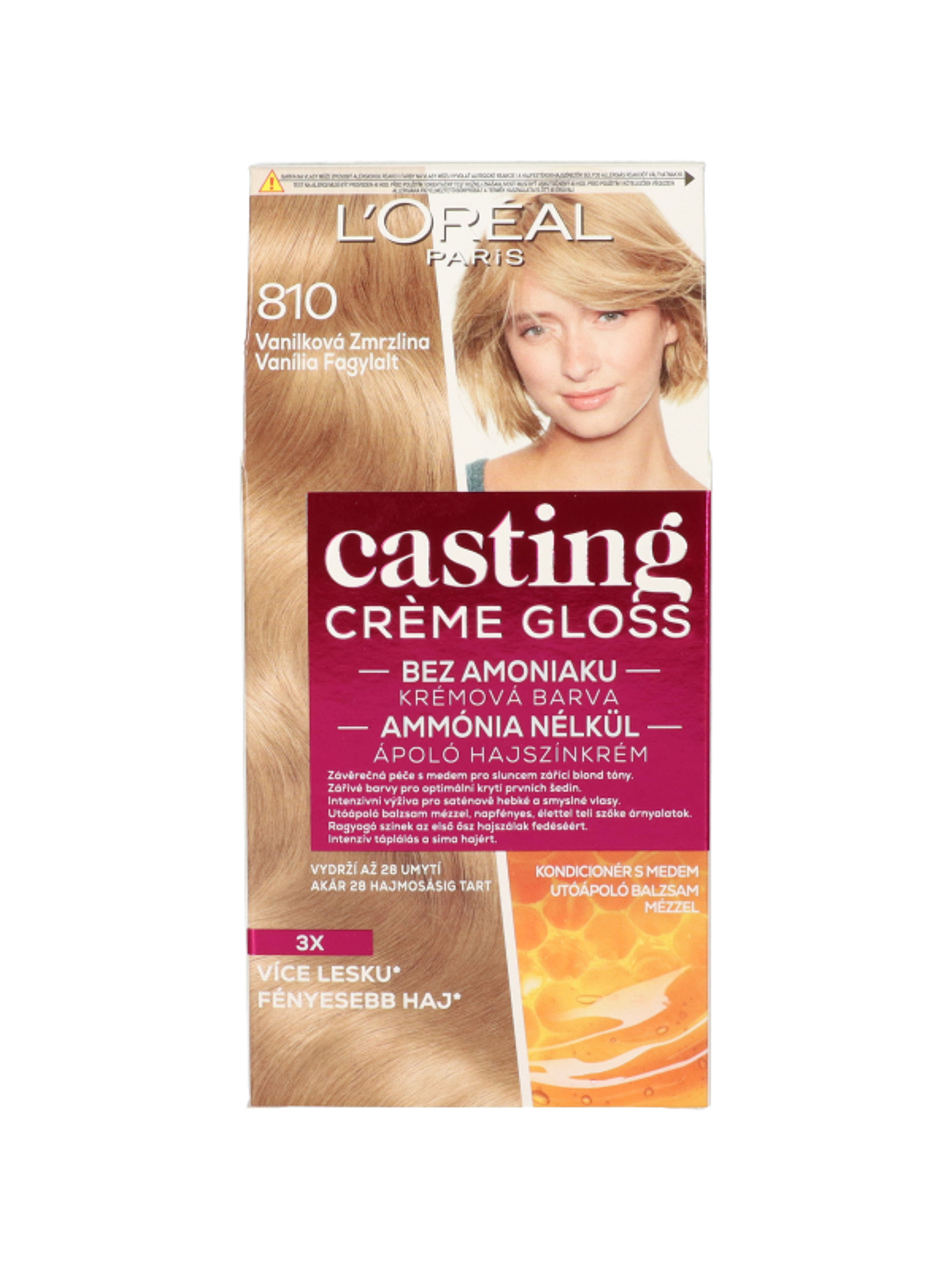 L'Oréal Paris Casting Créme Gloss hajszínező krém 810 Gyöngyszőke - 1 db
