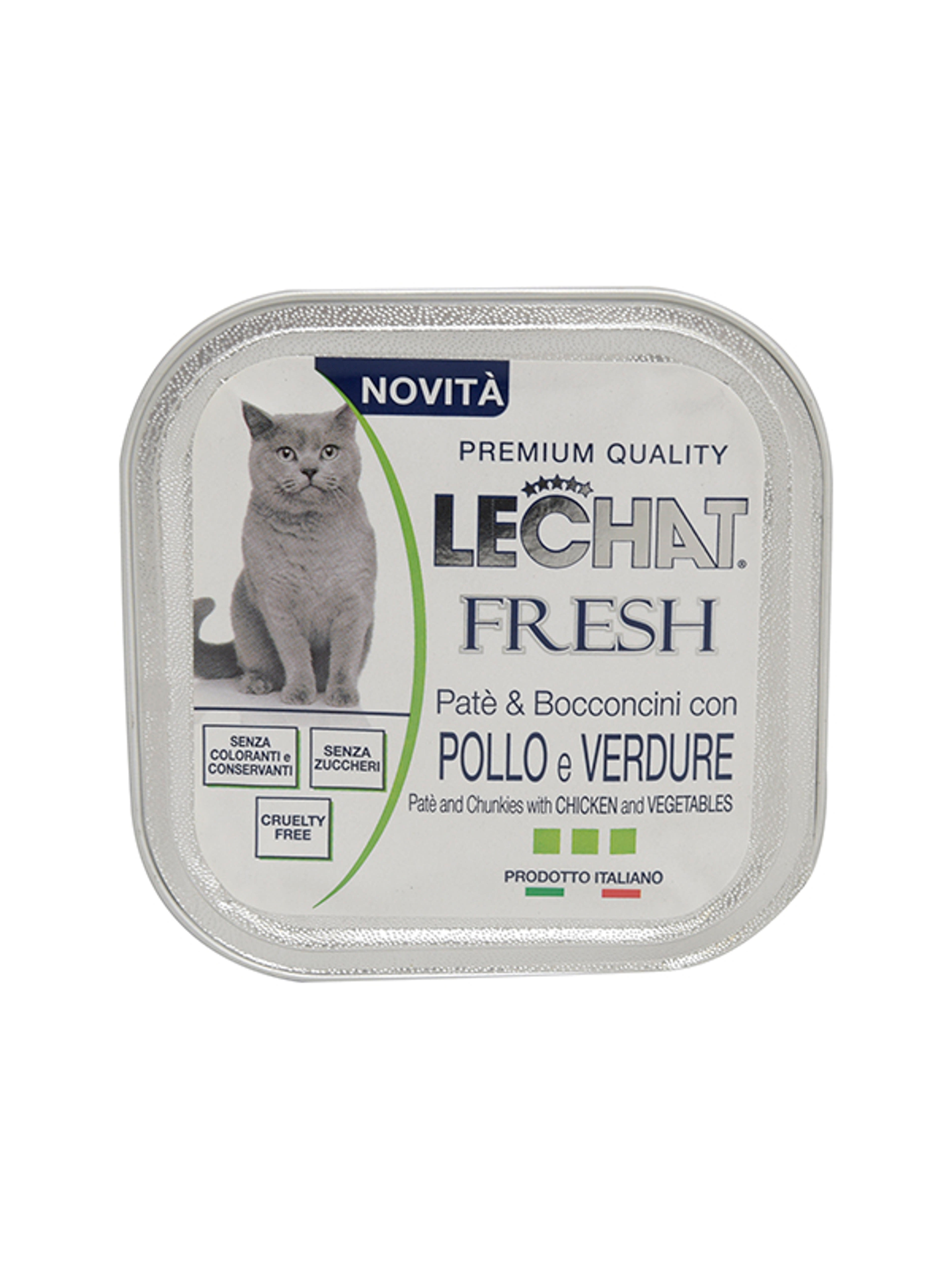 Lechat Excellence Fresh konzerv macskáknak, csirke, zöldség - 100 g