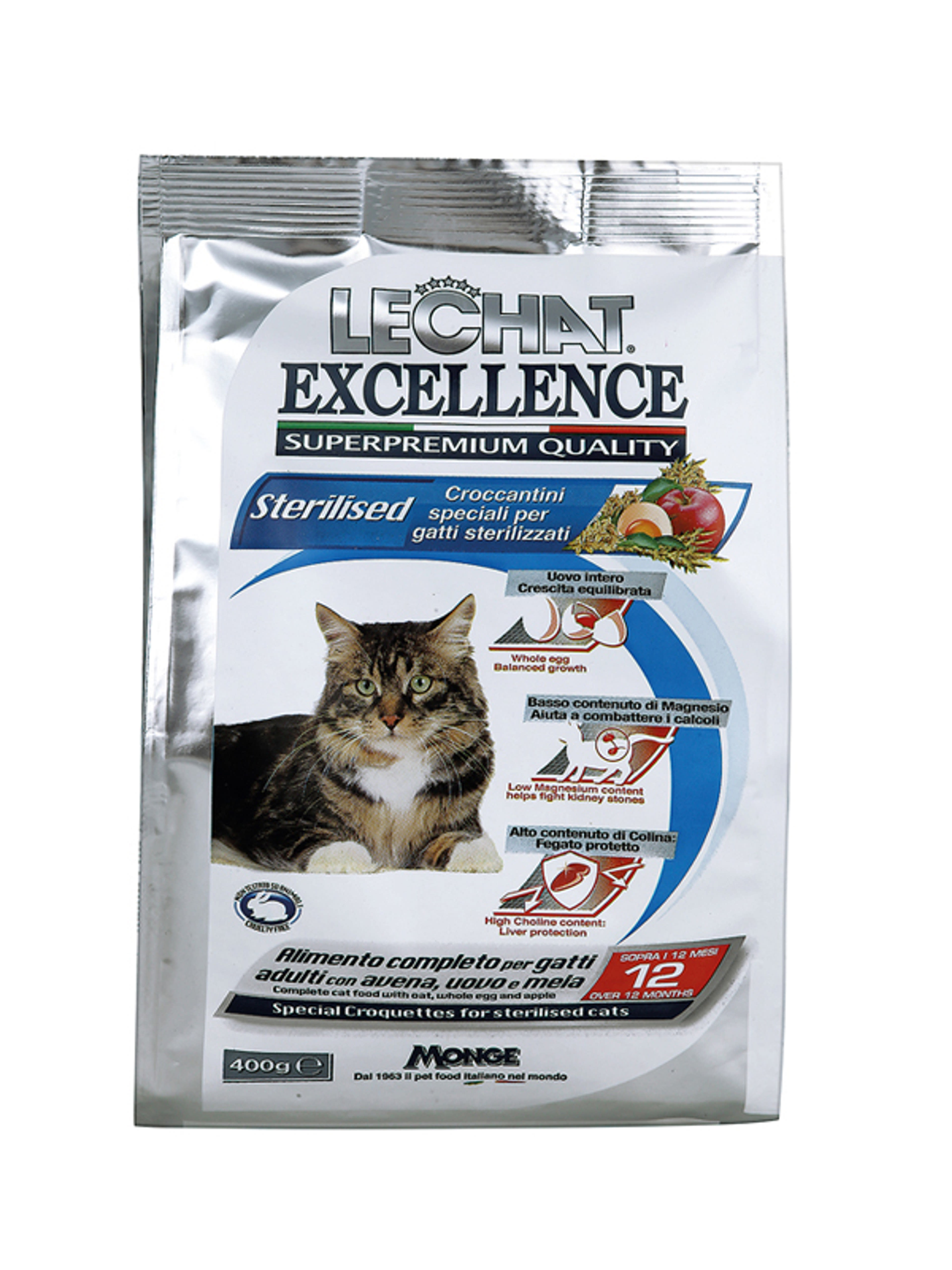 Lechat Excellence szárazeledel macskáknak, steril - 400 g