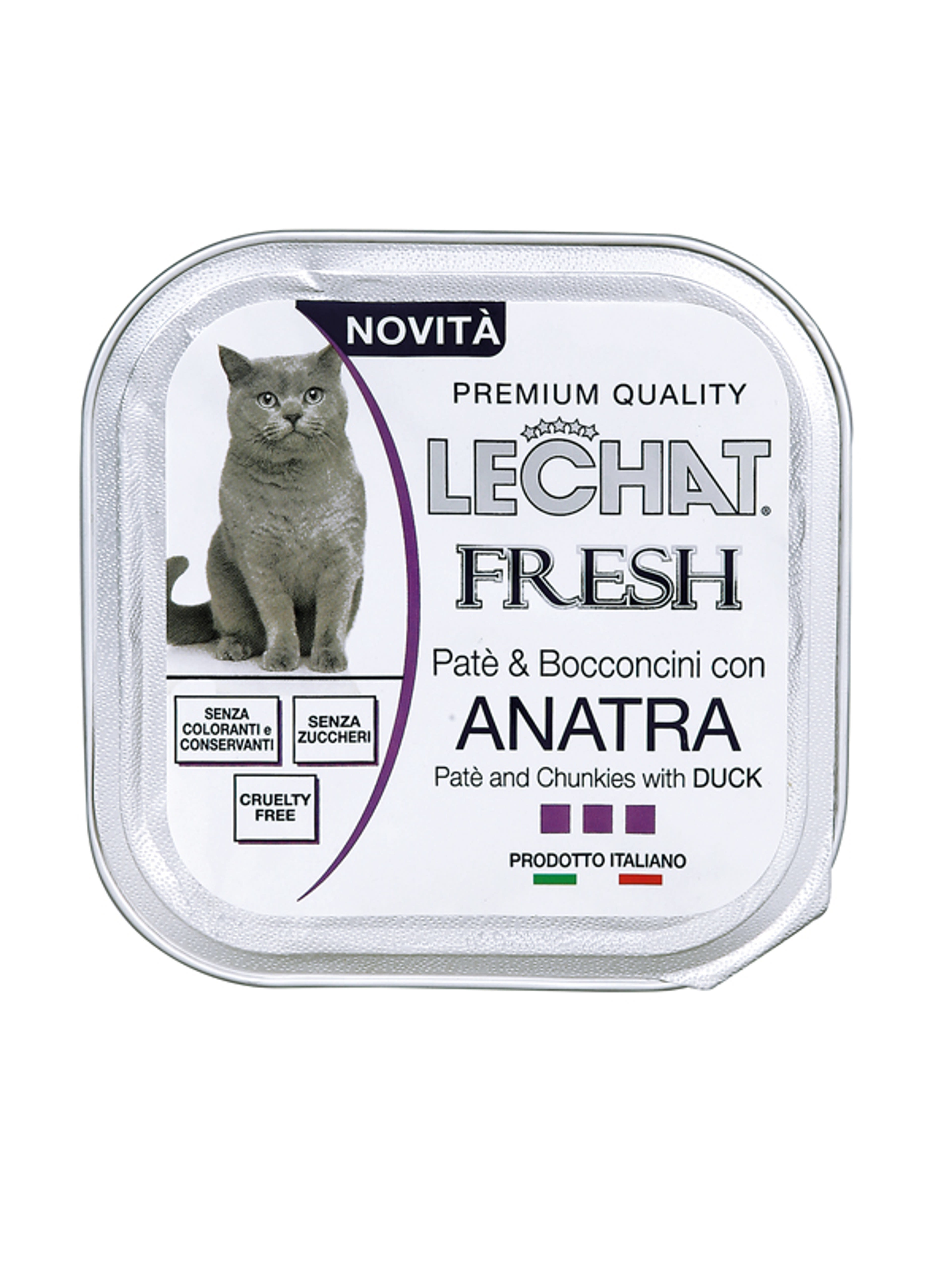Lechat Fresh konzerv macskáknak, kacsapástétom - 100 g-1