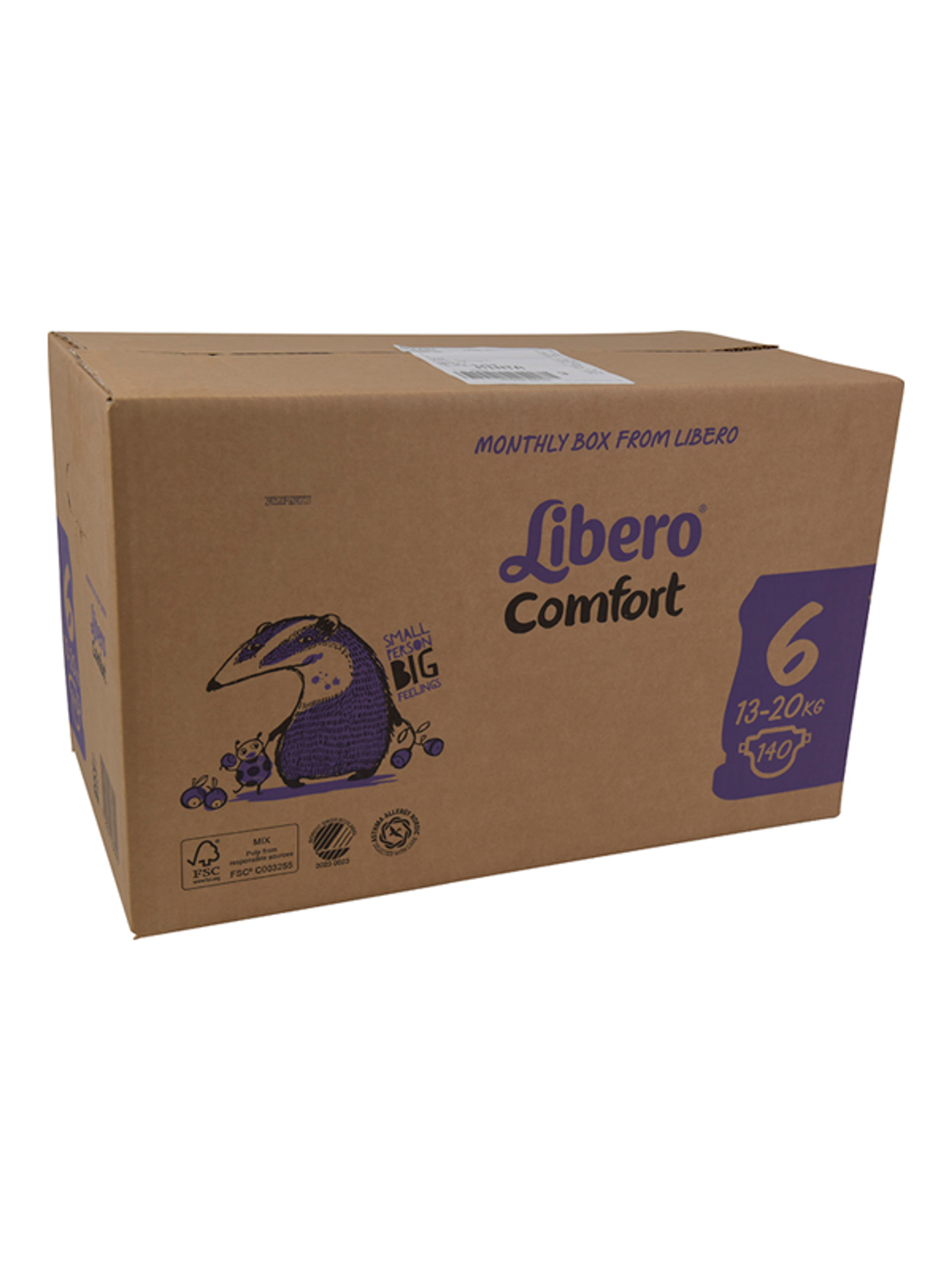 Libero comfort mega pack 6-os 13-20 kg - 140 db