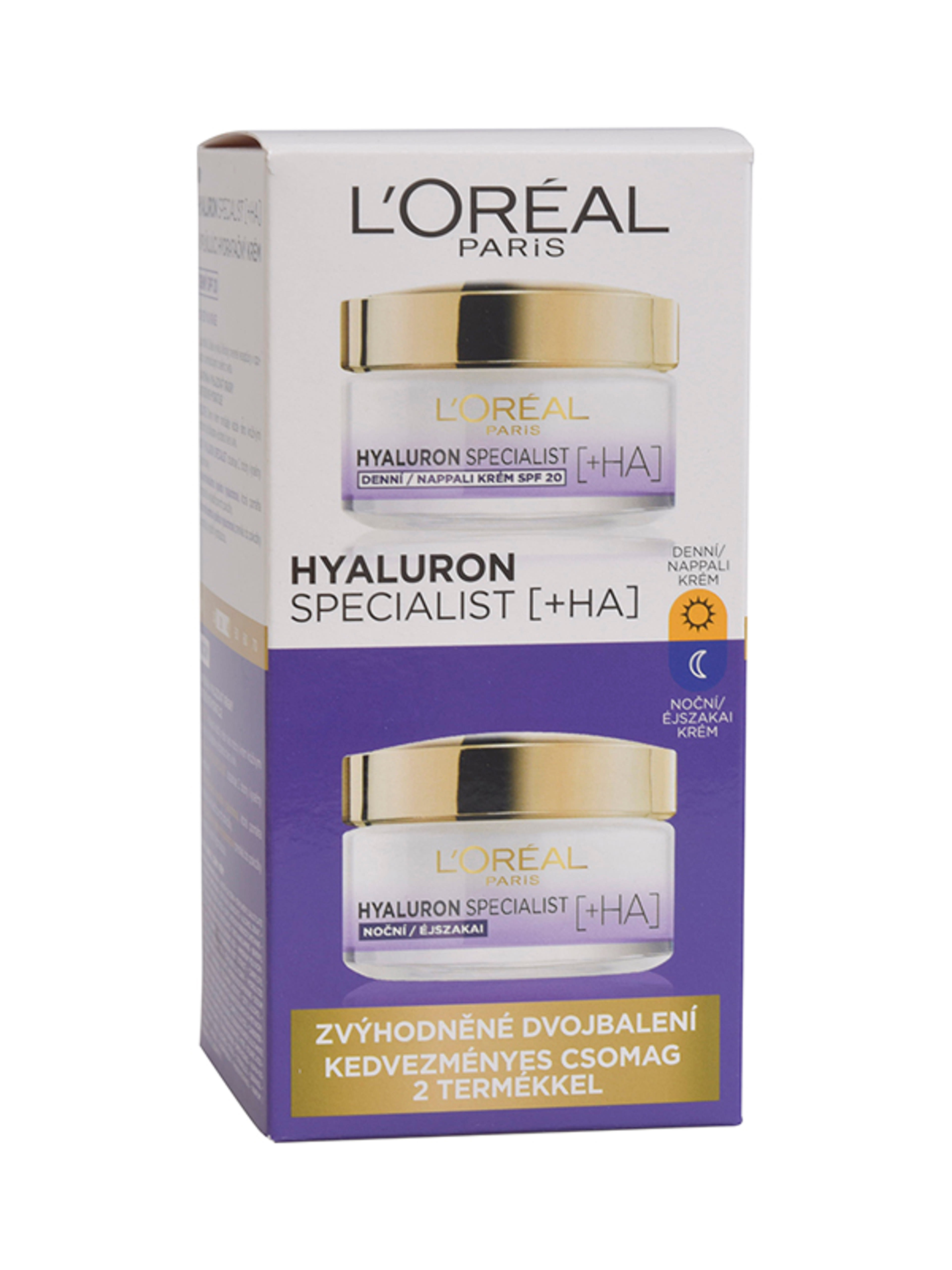 L'Oréal Paris Hyaluron Specialist csomag (nappali+éjszakai) 50 + 50 ml - 1 db