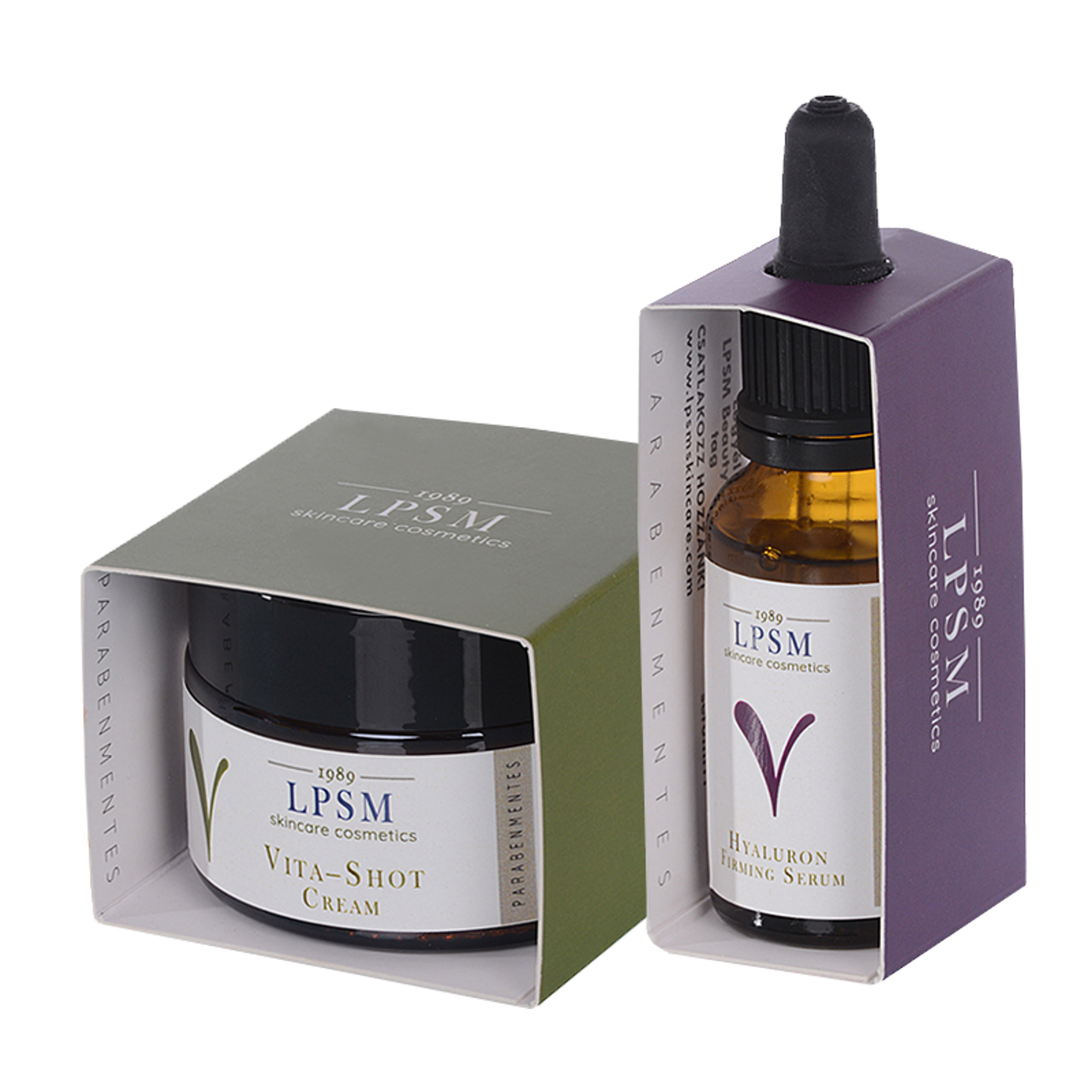 LPSM Vita-Shot arckrém és Hyaluron szérum arcápolás csomag
